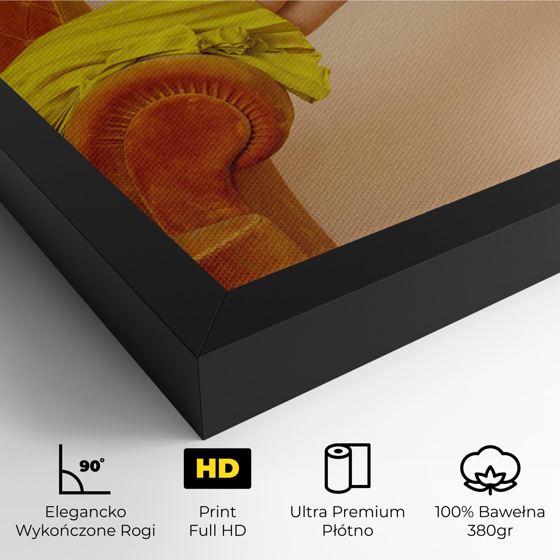 Obraz na Płótnie Black Heals On Cream mockup 4