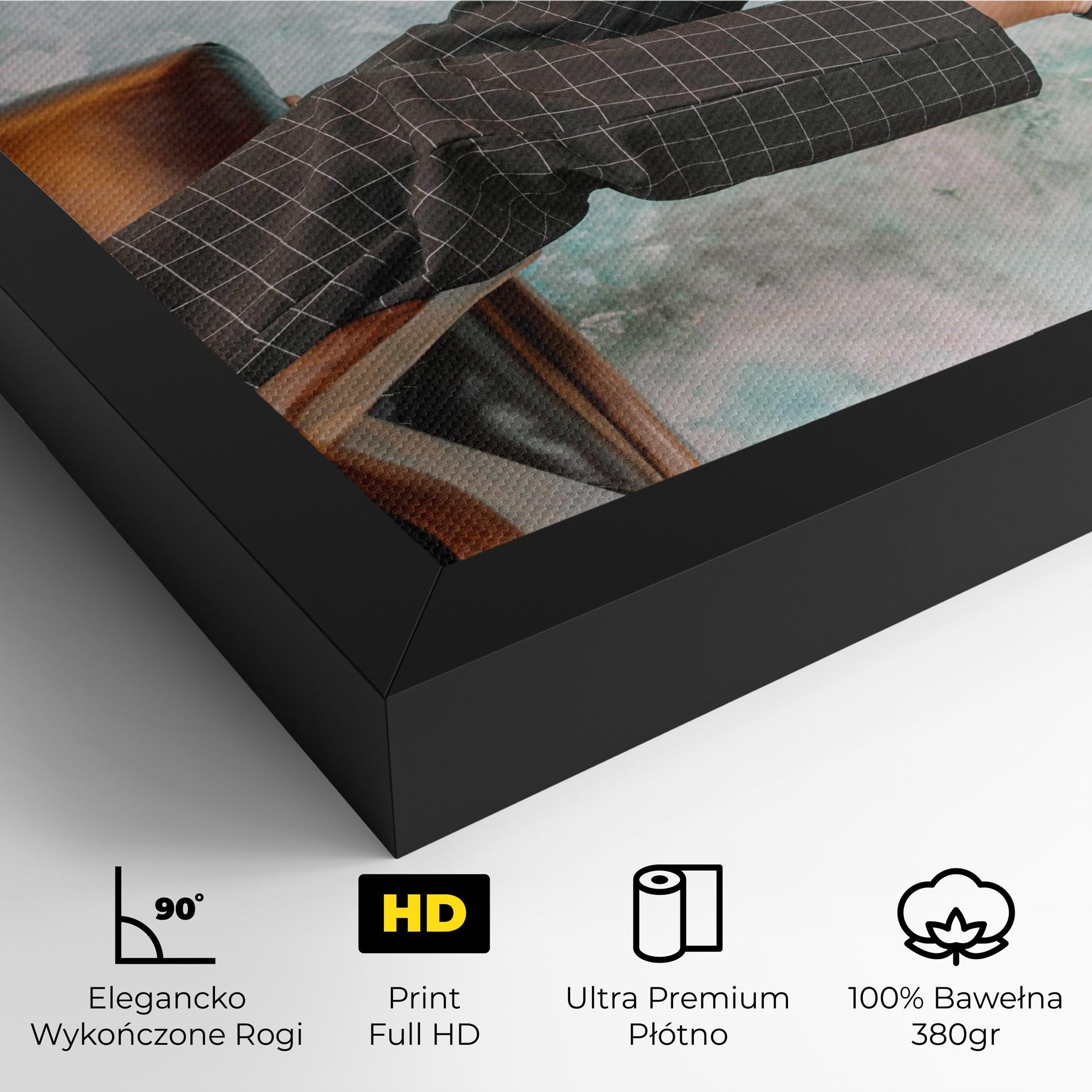 Obraz na Płótnie Black Shoes On Chair mockup 4