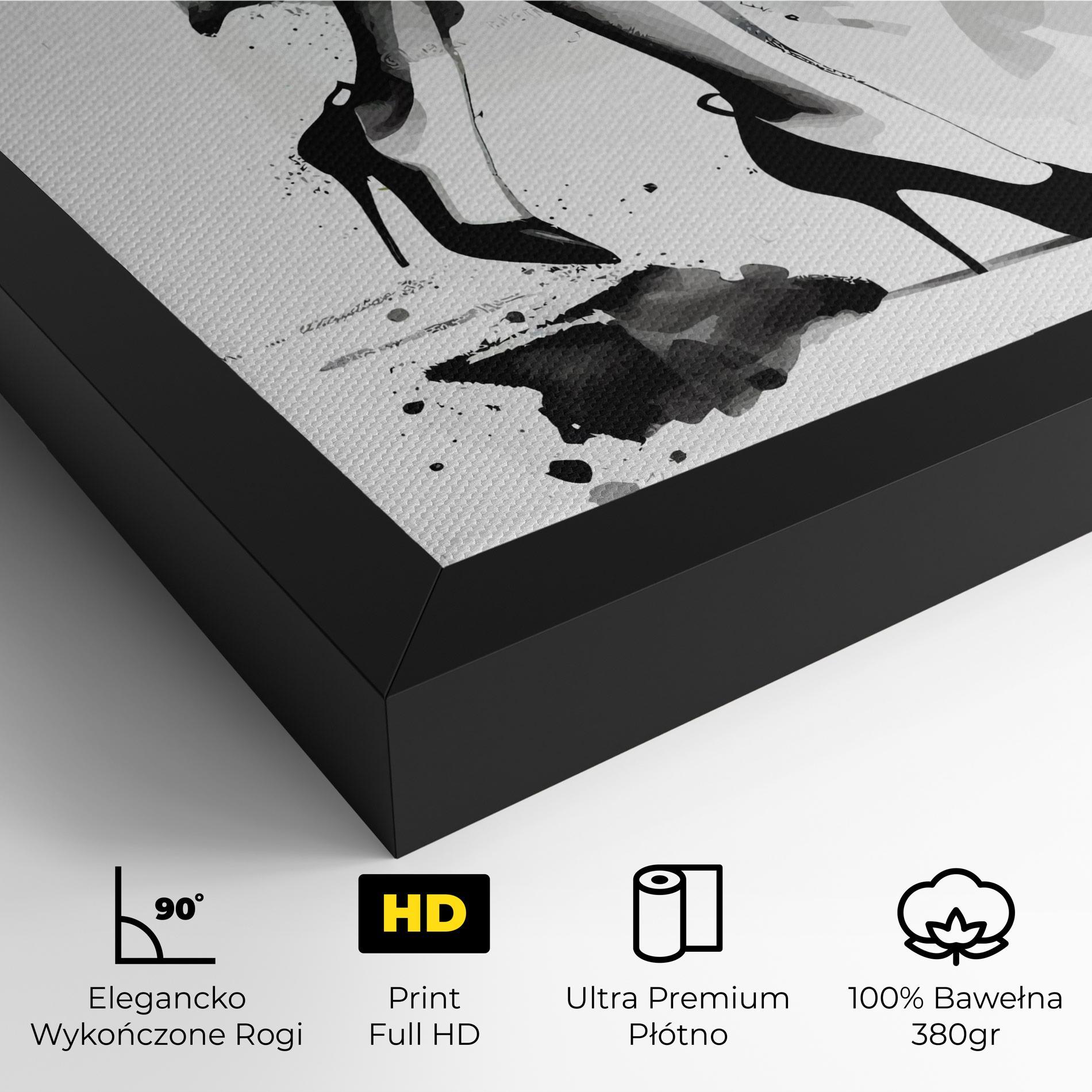 Obraz na Płótnie Watercolor Shoes mockup 4