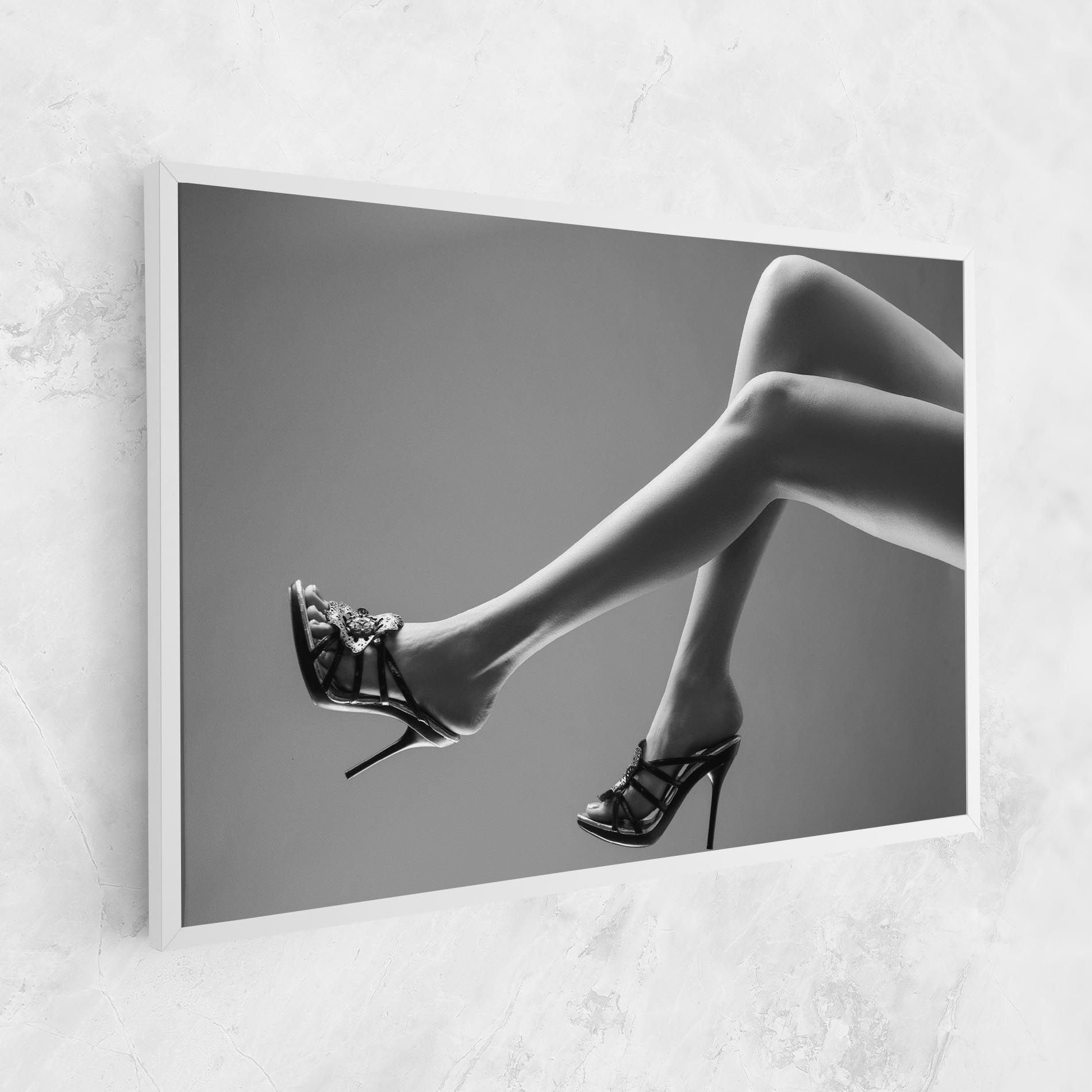 Black Shoes On Grey mockup 1