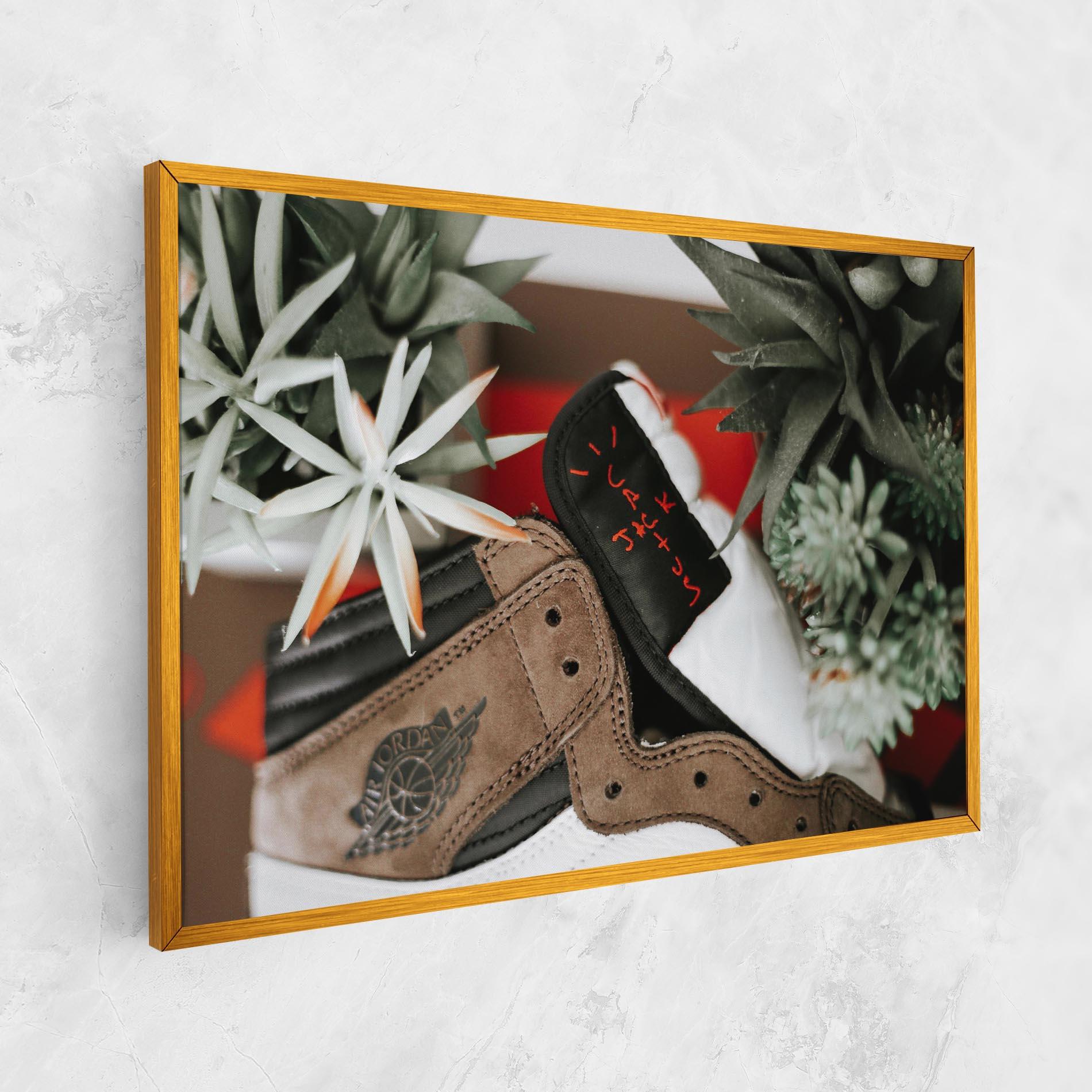 Obraz na Płótnie Brown Air Jordan mockup 1