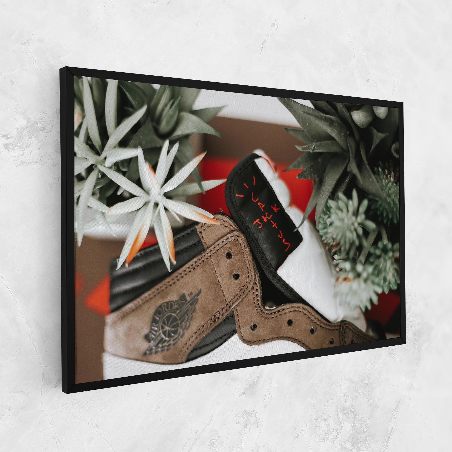 Obraz na Płótnie Brown Air Jordan mockup 1