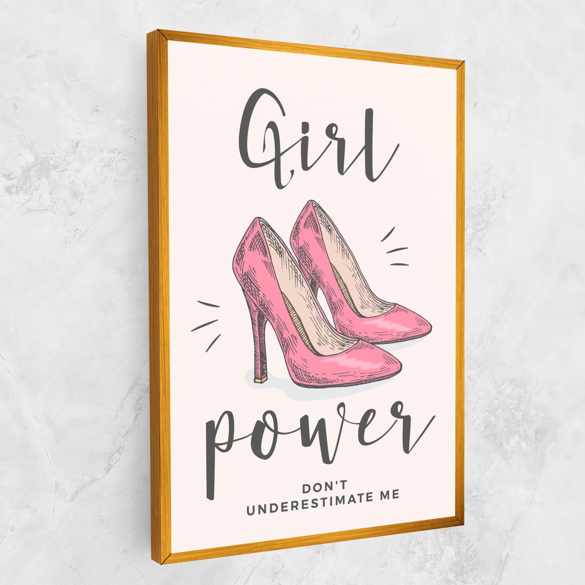 Obraz na Płótnie Girl Power mockup 1