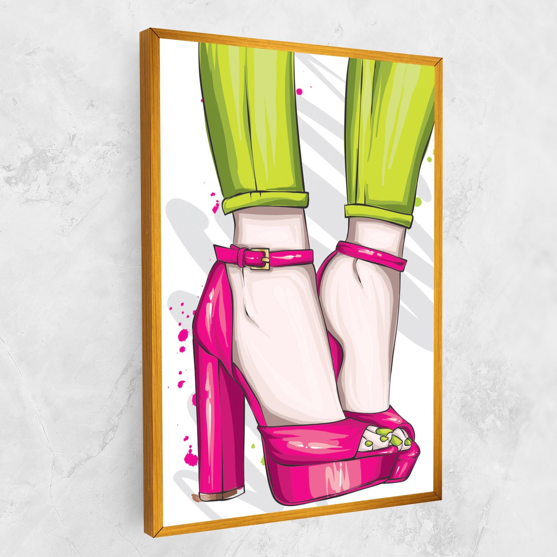 Obraz na Płótnie Green Nails mockup 1