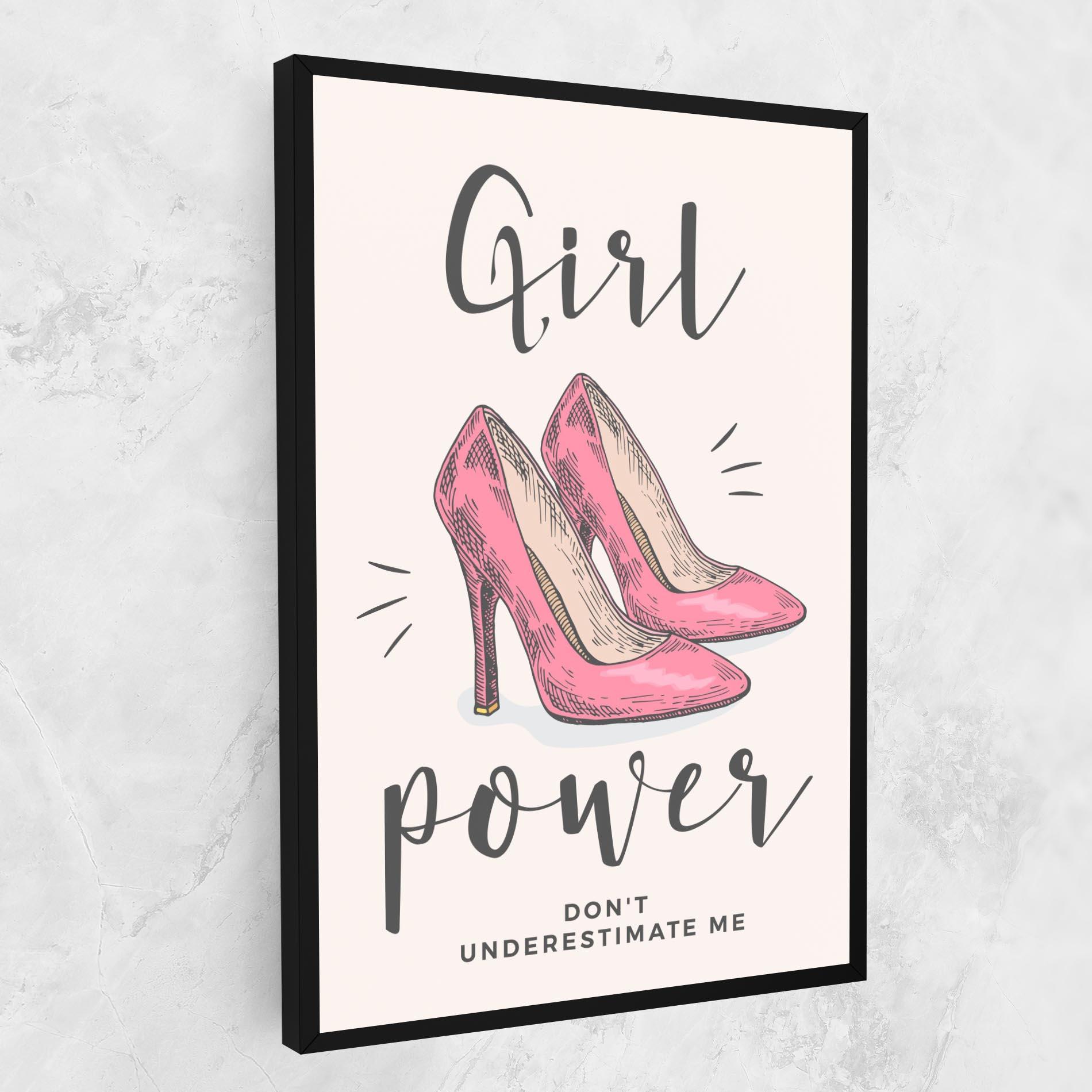 Obraz na Płótnie Girl Power mockup 1