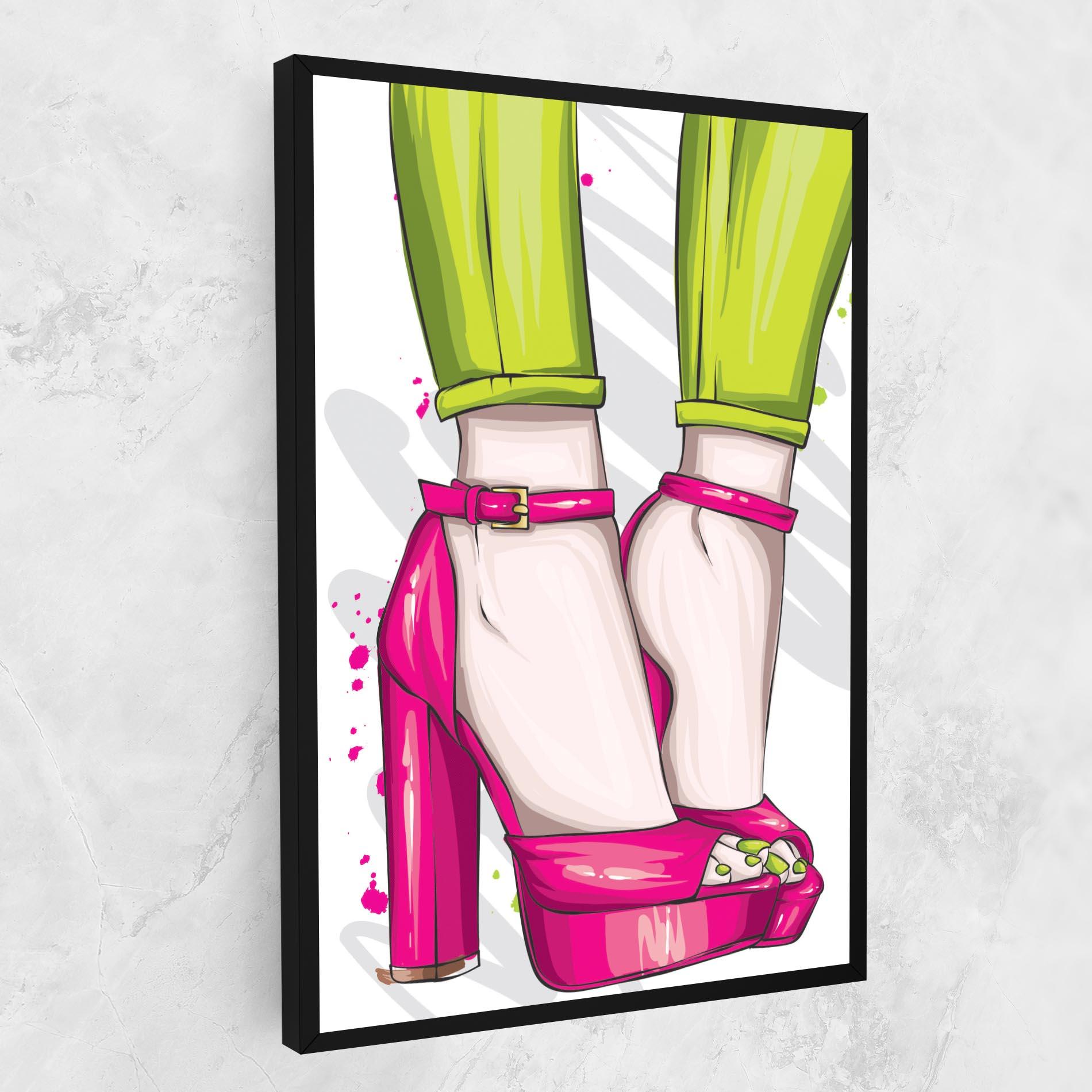 Obraz na Płótnie Green Nails mockup 1