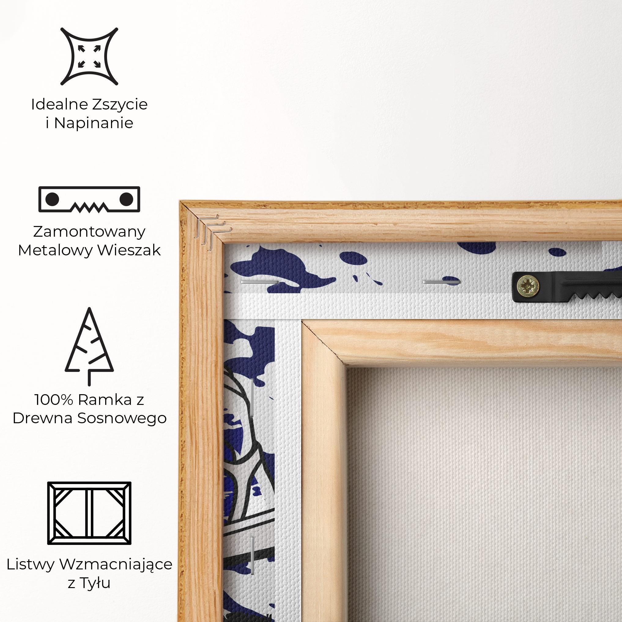 Obraz na Płótnie Dark Blue Sneakers mockup 5