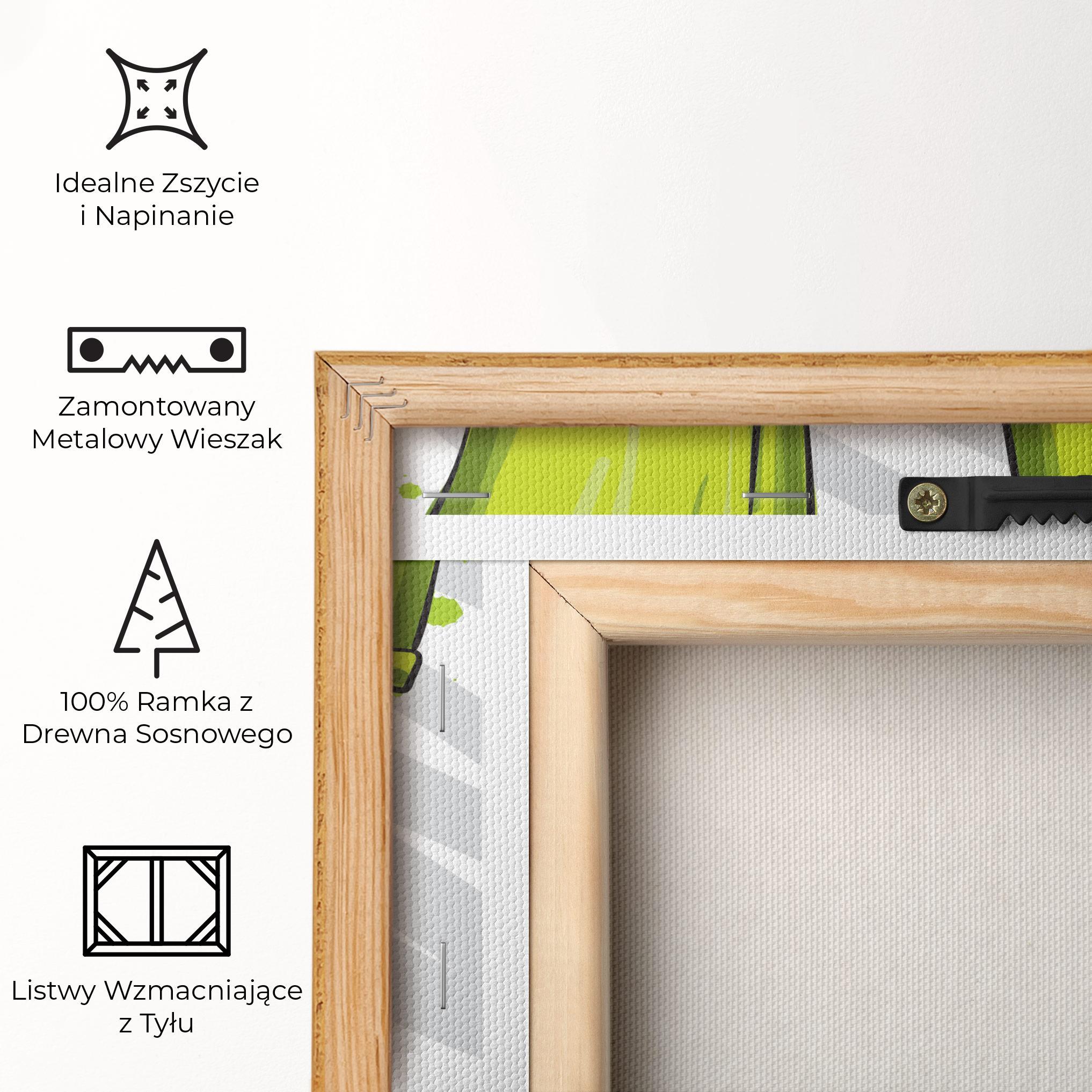 Obraz na Płótnie Green Nails mockup 5