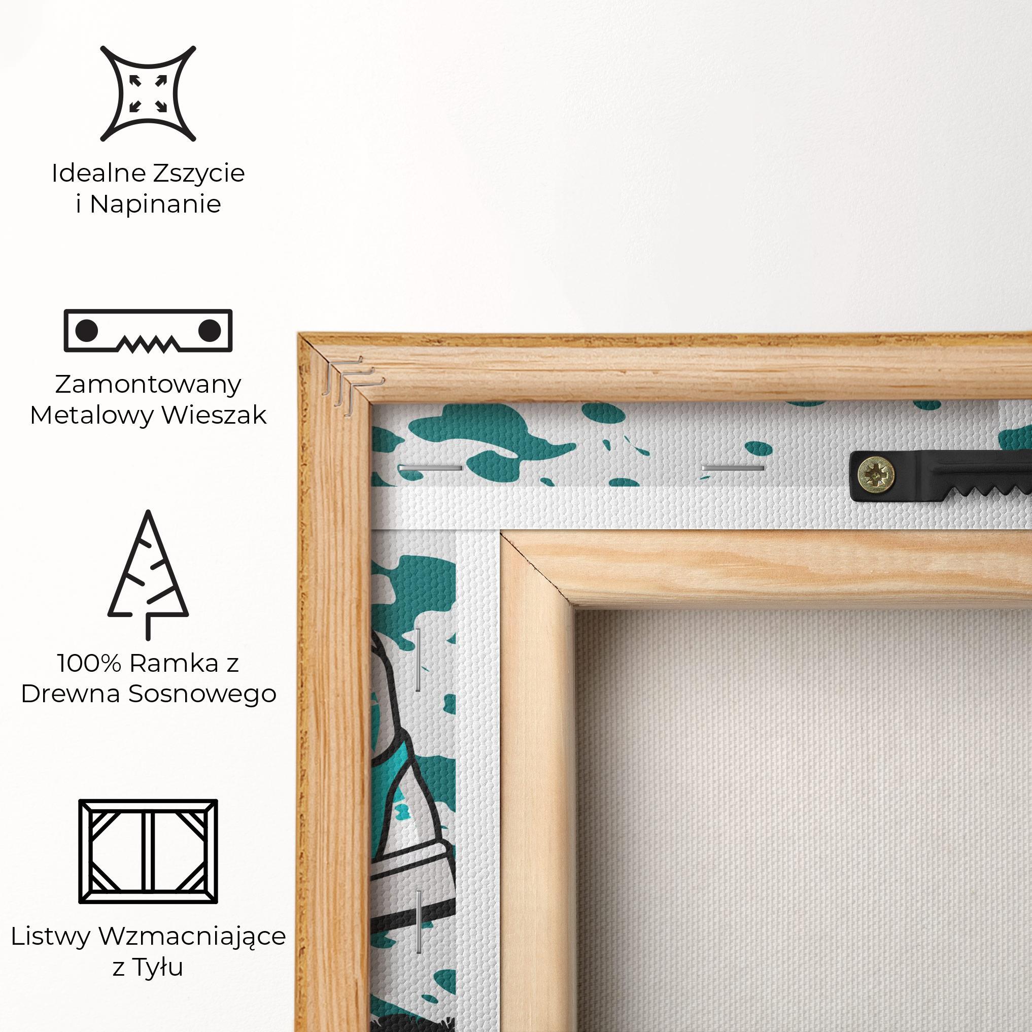 Obraz na Płótnie Light Blue Sneakers mockup 5