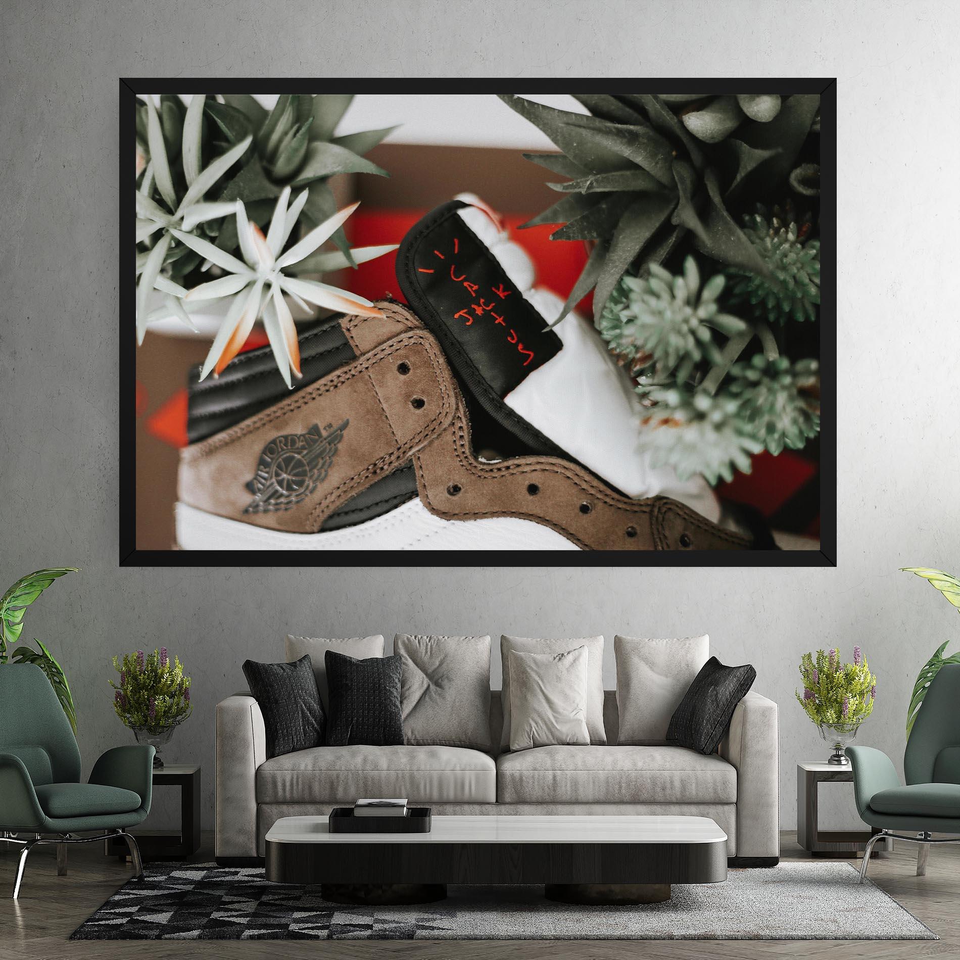 Obraz na Płótnie Brown Air Jordan mockup 7