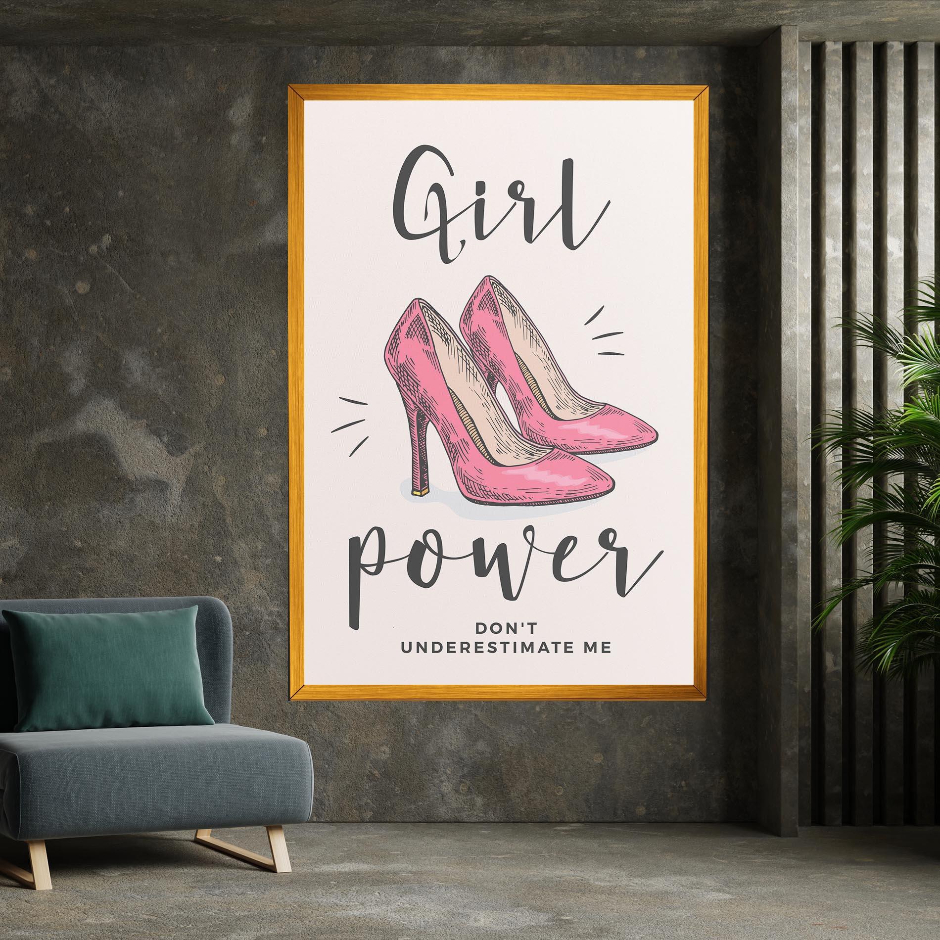 Obraz na Płótnie Girl Power mockup 7
