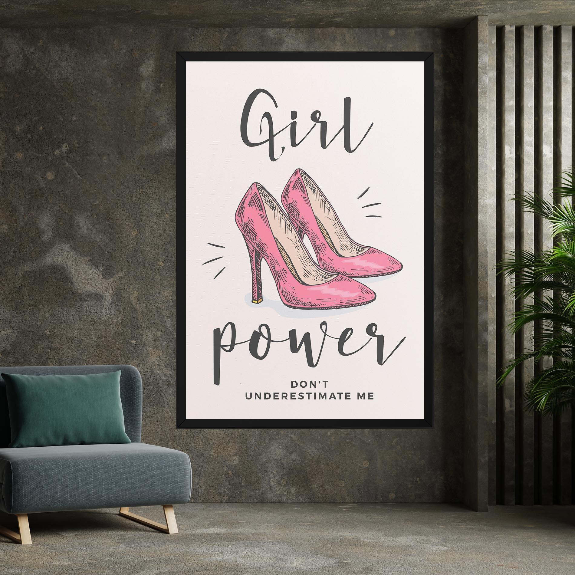 Obraz na Płótnie Girl Power mockup 7