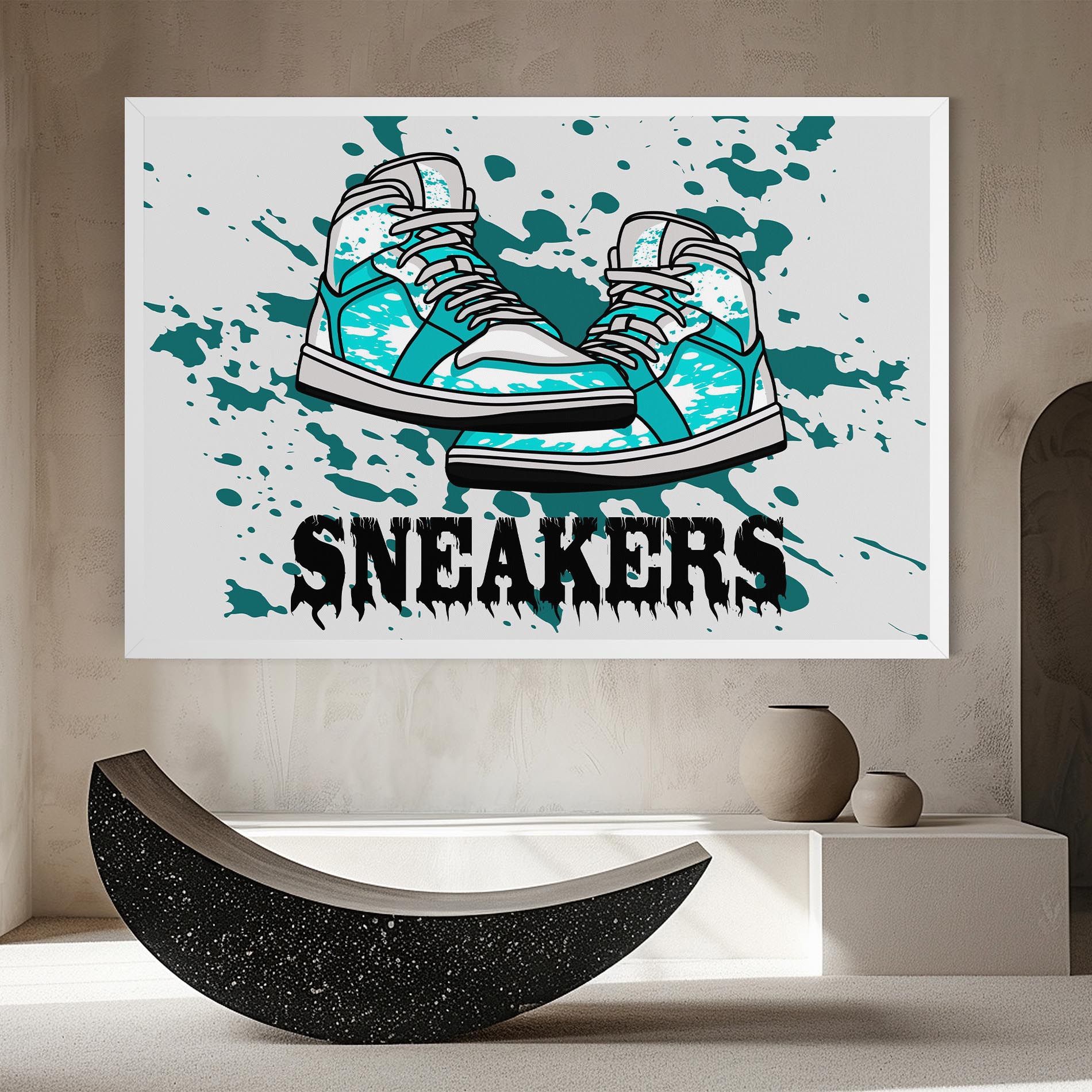 Light Blue Sneakers mockup 8