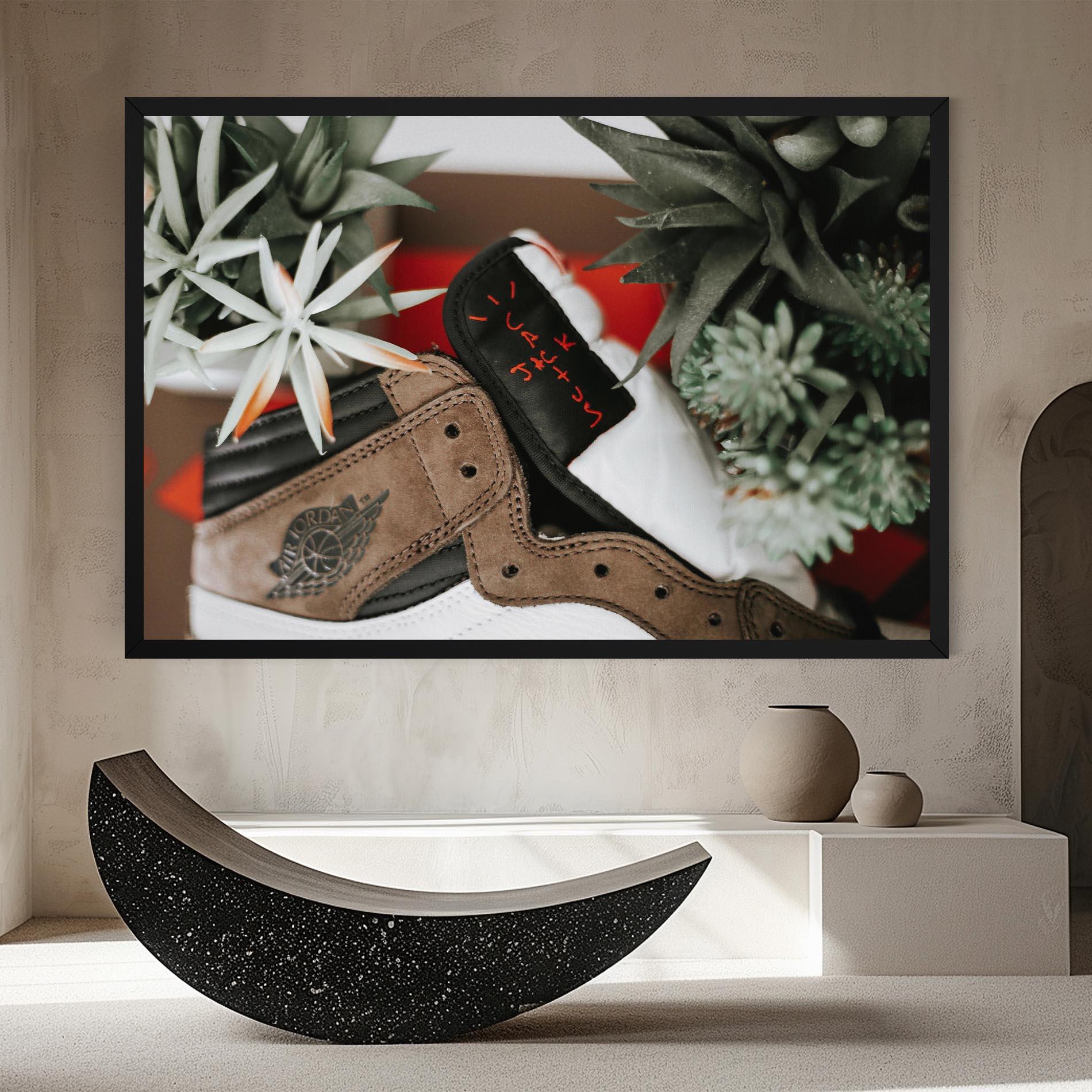Obraz na Płótnie Brown Air Jordan mockup 8