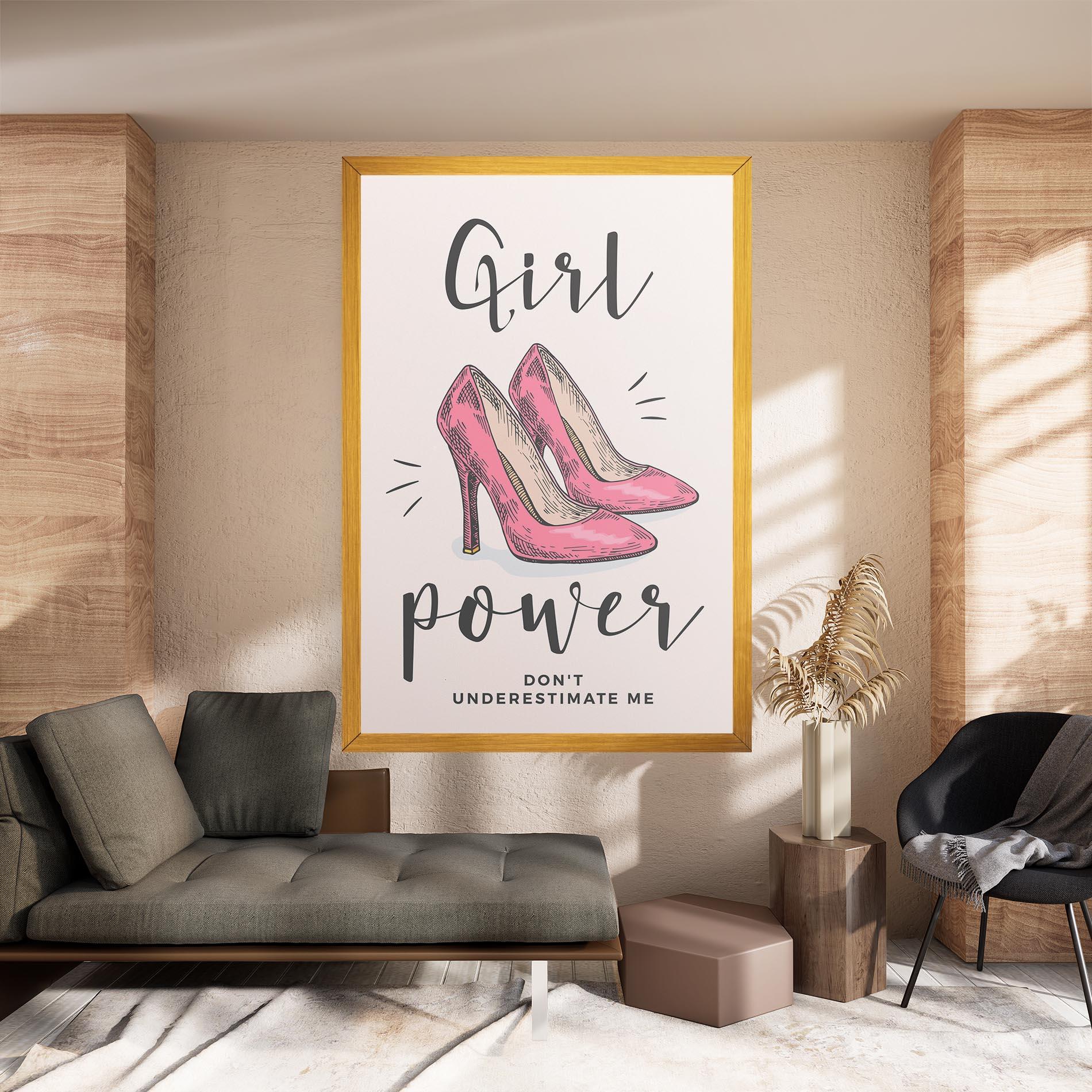 Obraz na Płótnie Girl Power mockup 8
