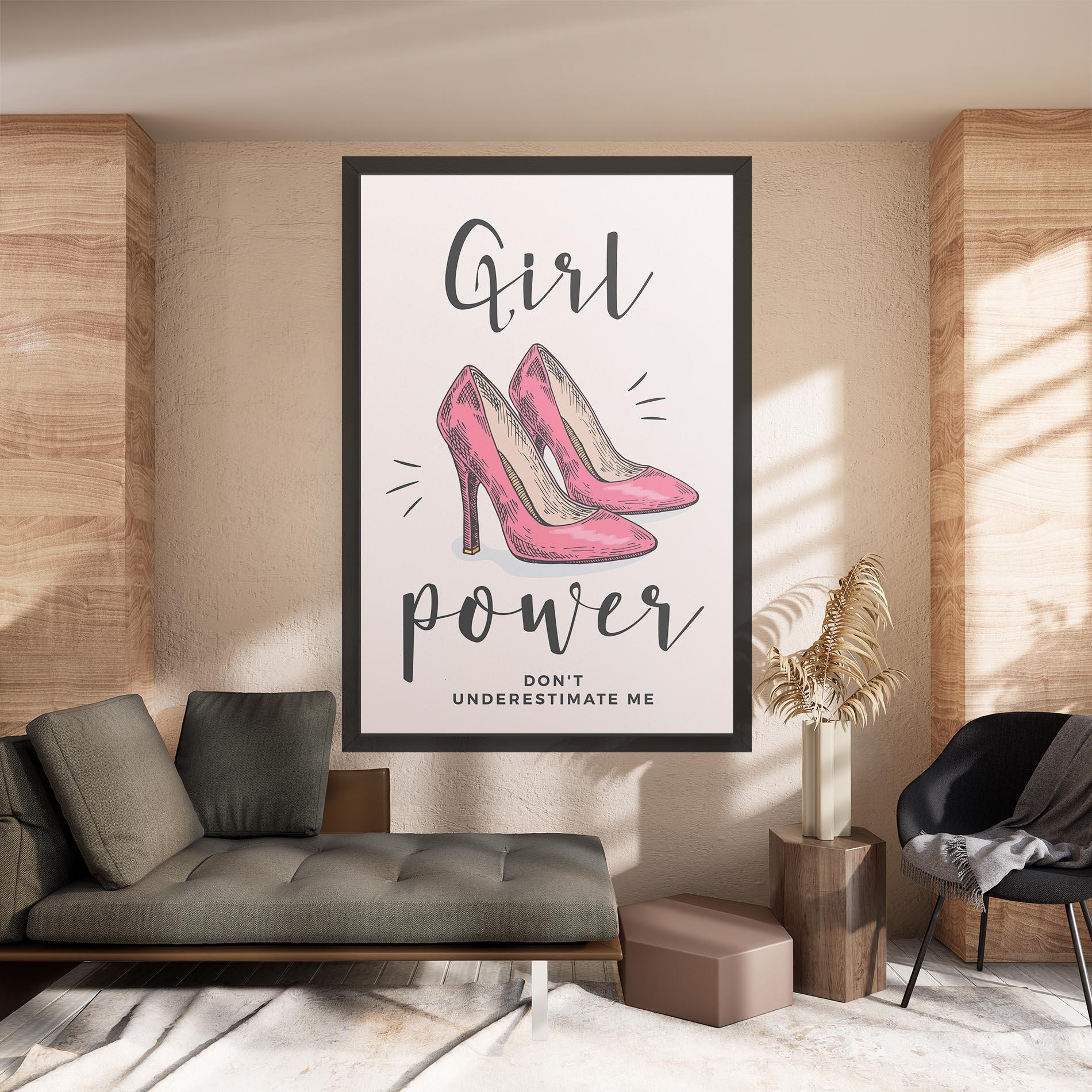 Obraz na Płótnie Girl Power mockup 8