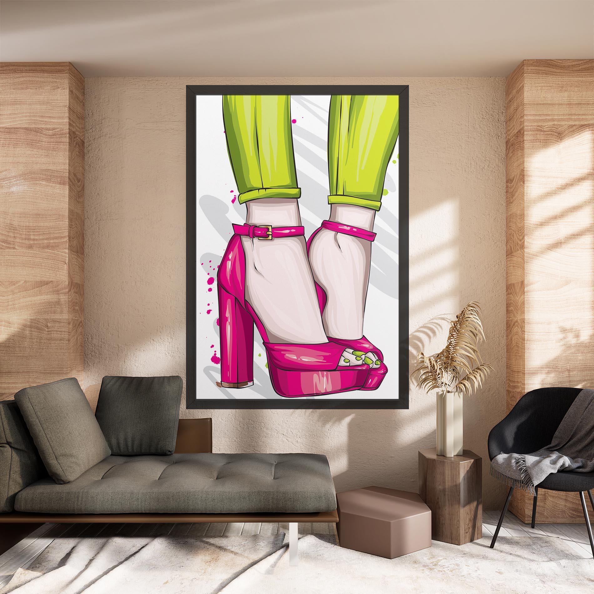 Obraz na Płótnie Green Nails mockup 8