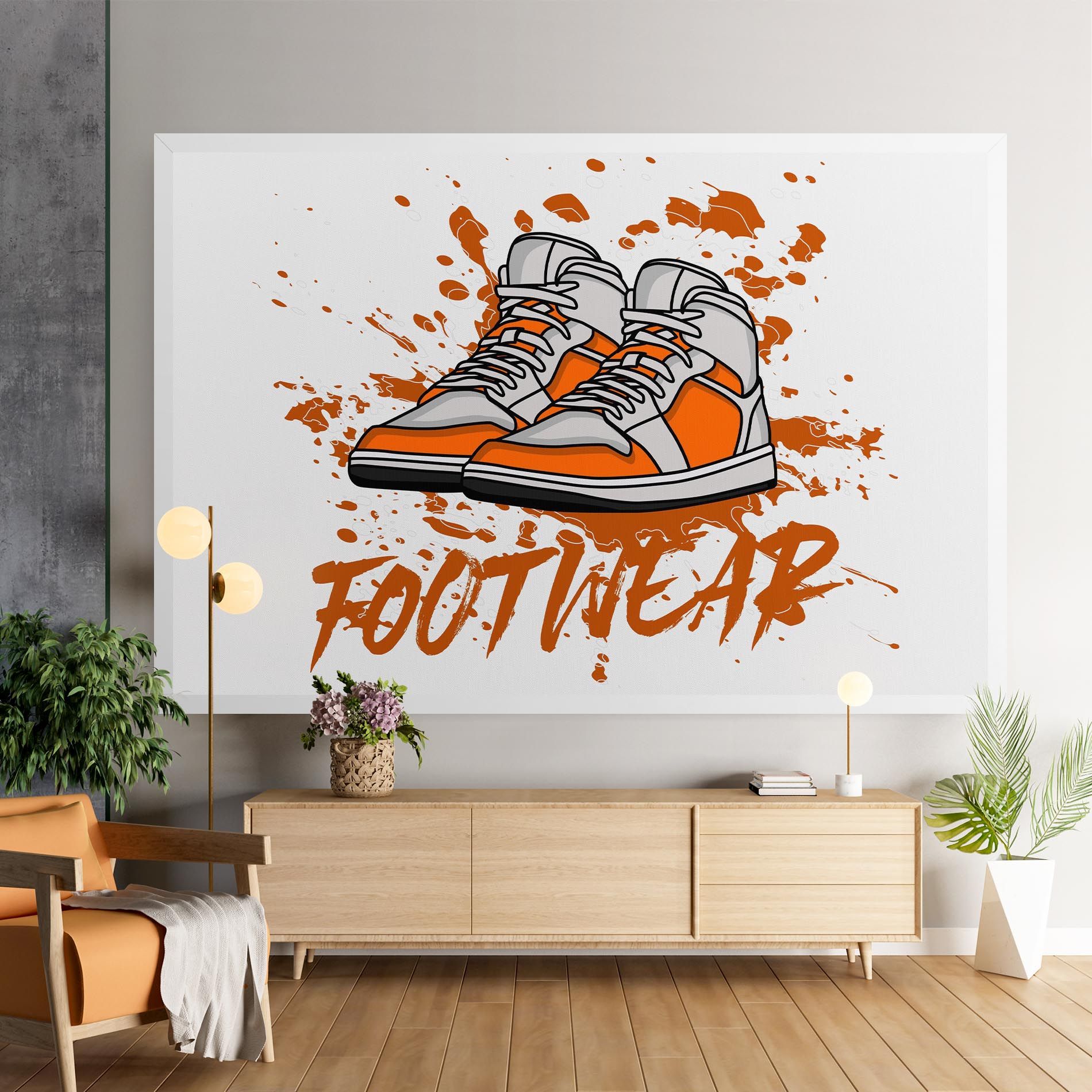 Orange Footwear mockup 9