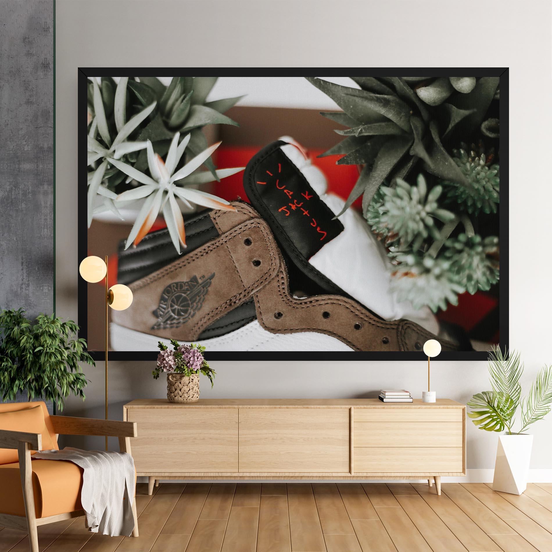 Obraz na Płótnie Brown Air Jordan mockup 9