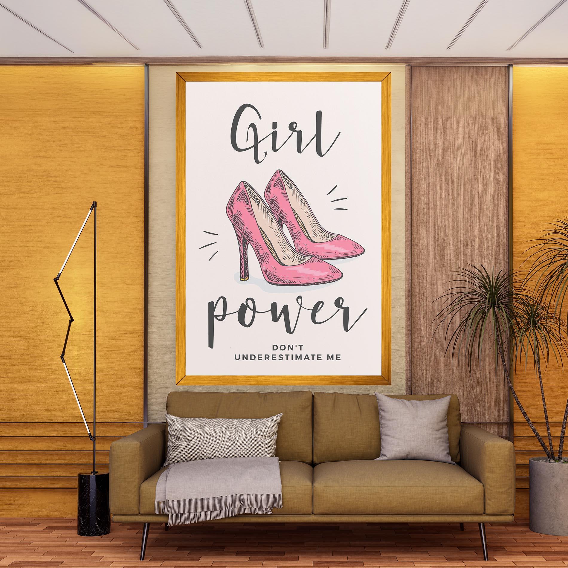 Obraz na Płótnie Girl Power mockup 9
