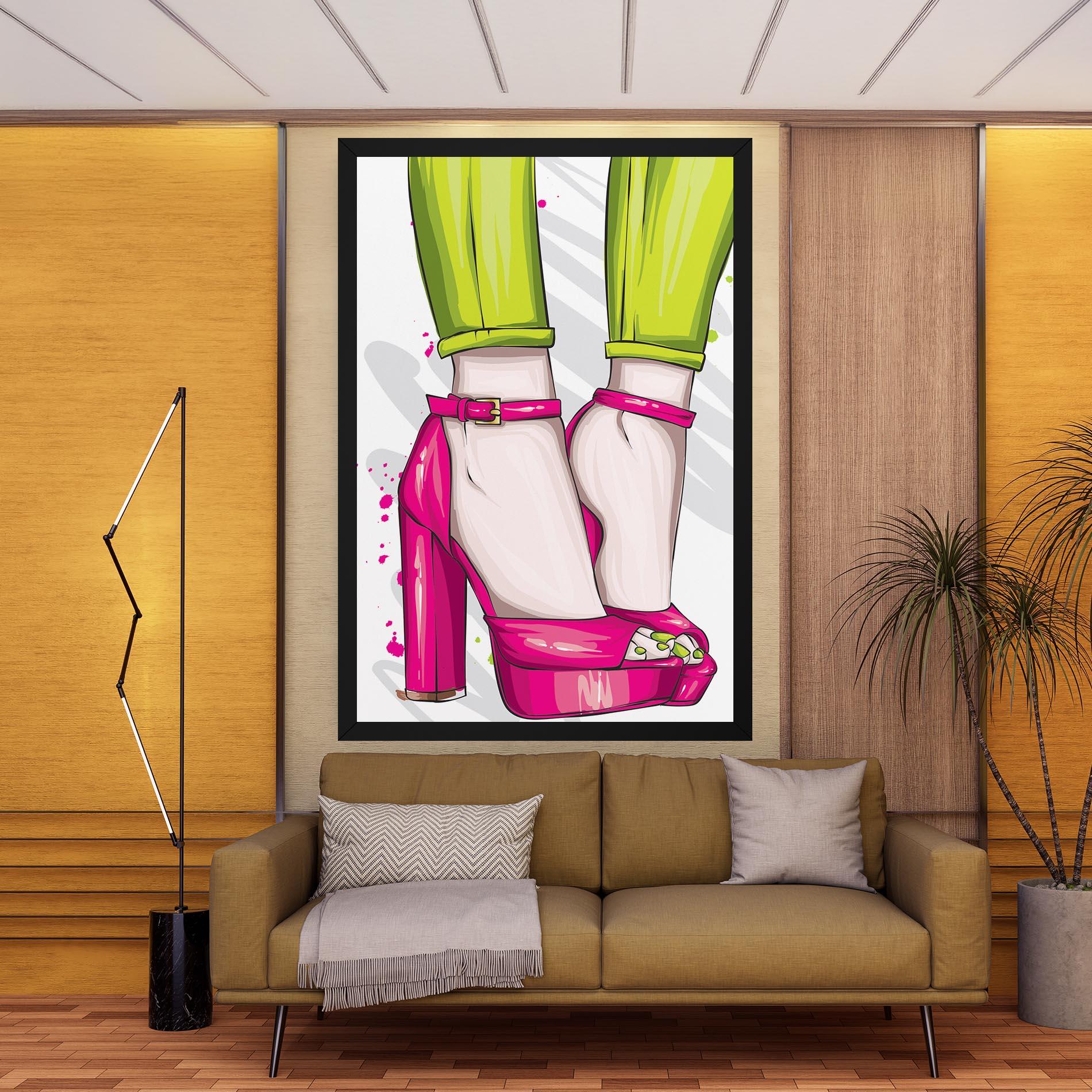 Obraz na Płótnie Green Nails mockup 9