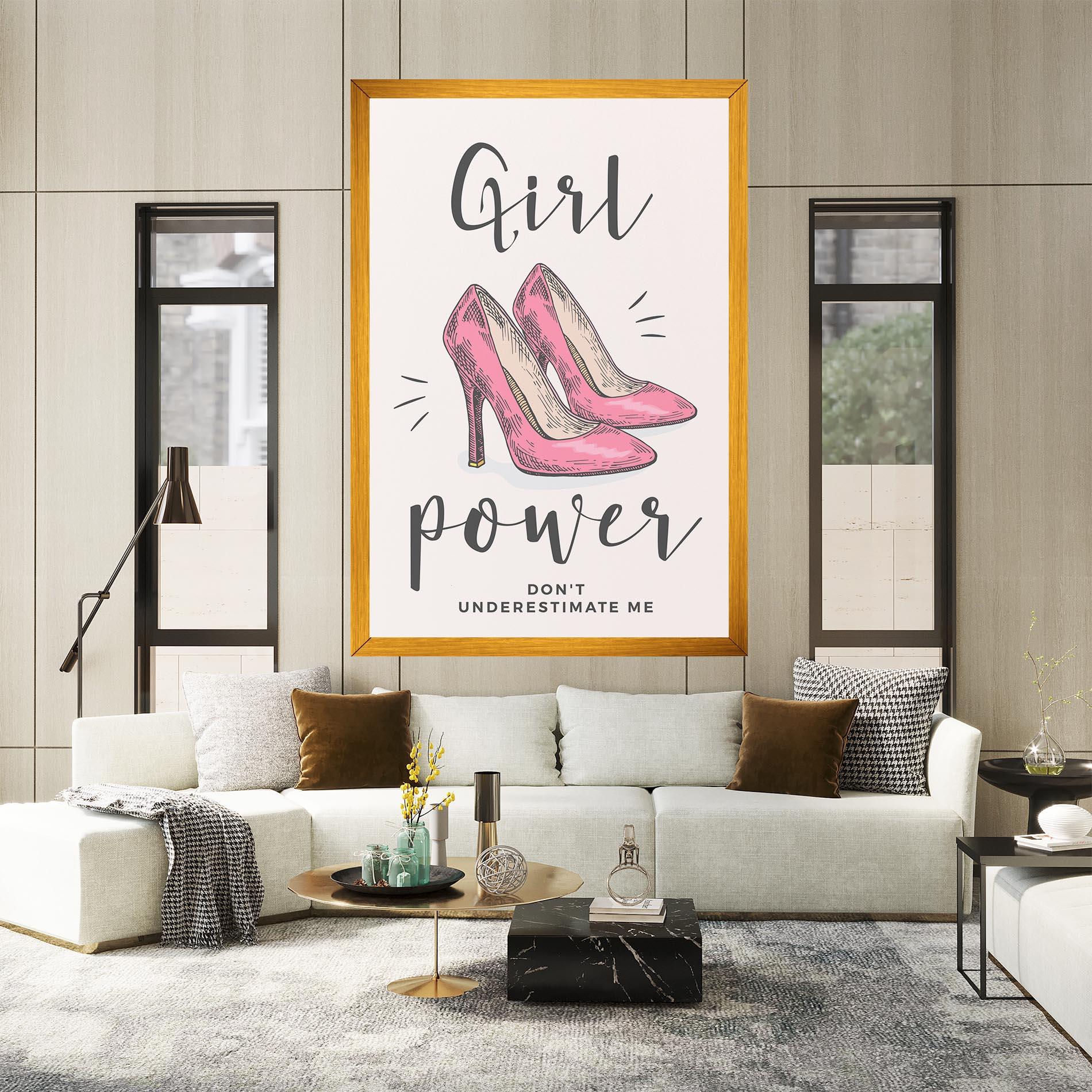 Obraz na Płótnie Girl Power mockup 2