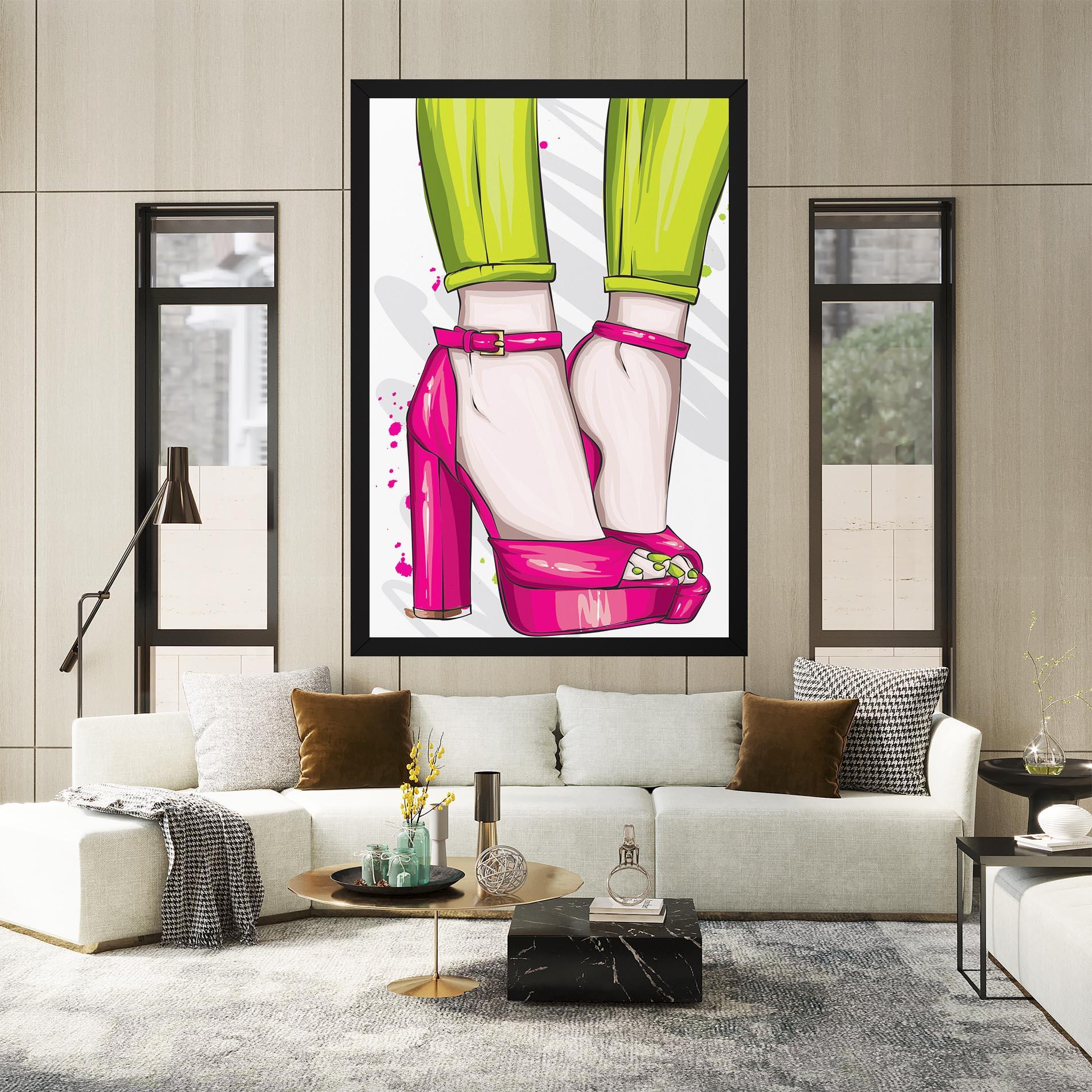 Obraz na Płótnie Green Nails mockup 2