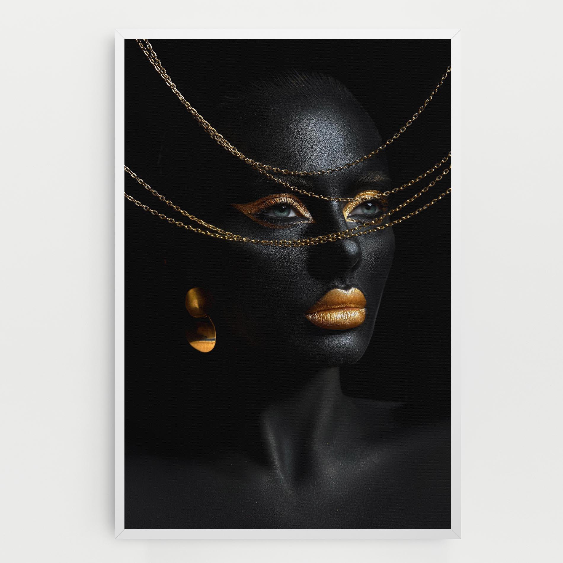 Obraz na Płótnie Gold Chain Woman mockup 0