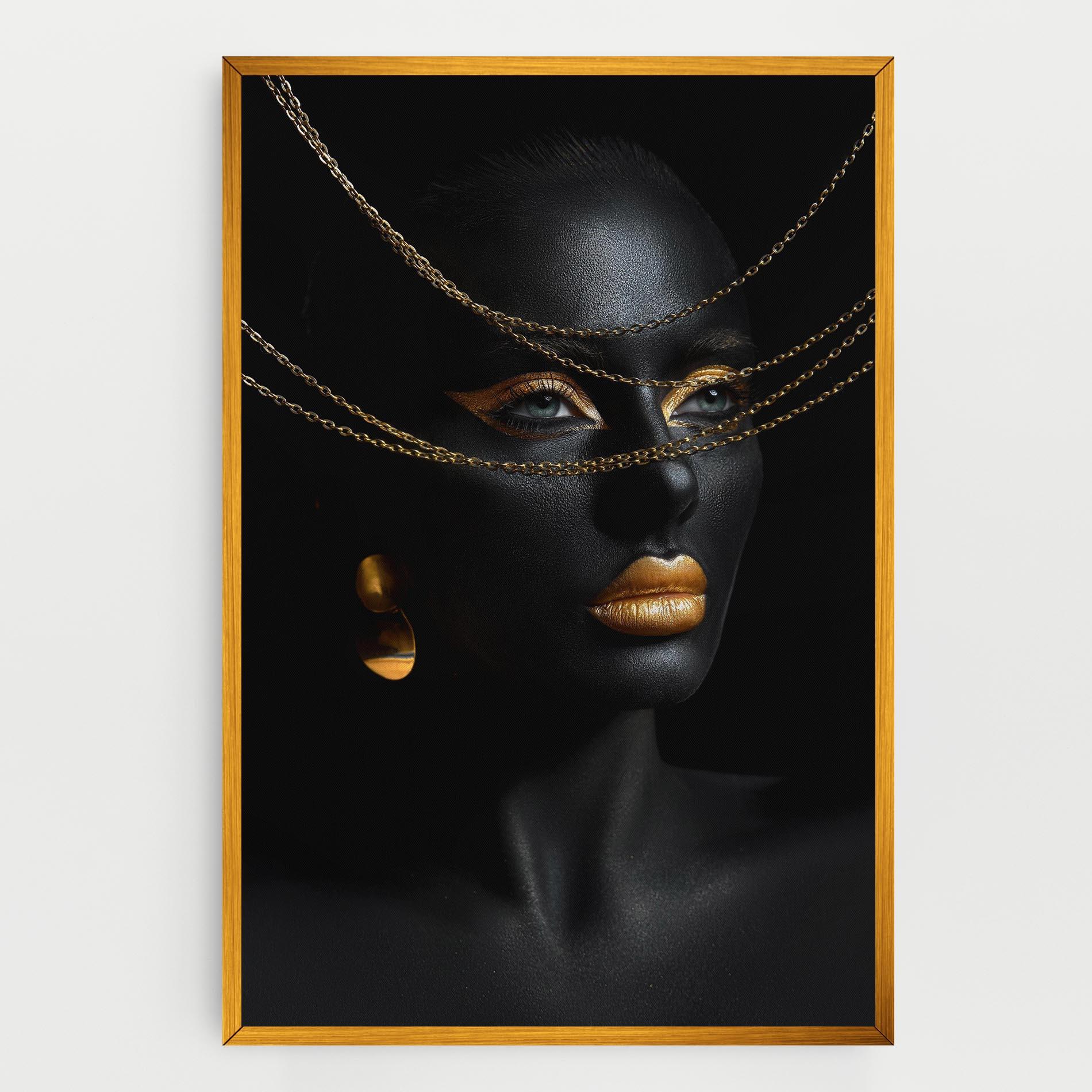 Obraz na Płótnie Gold Chain Woman mockup 0
