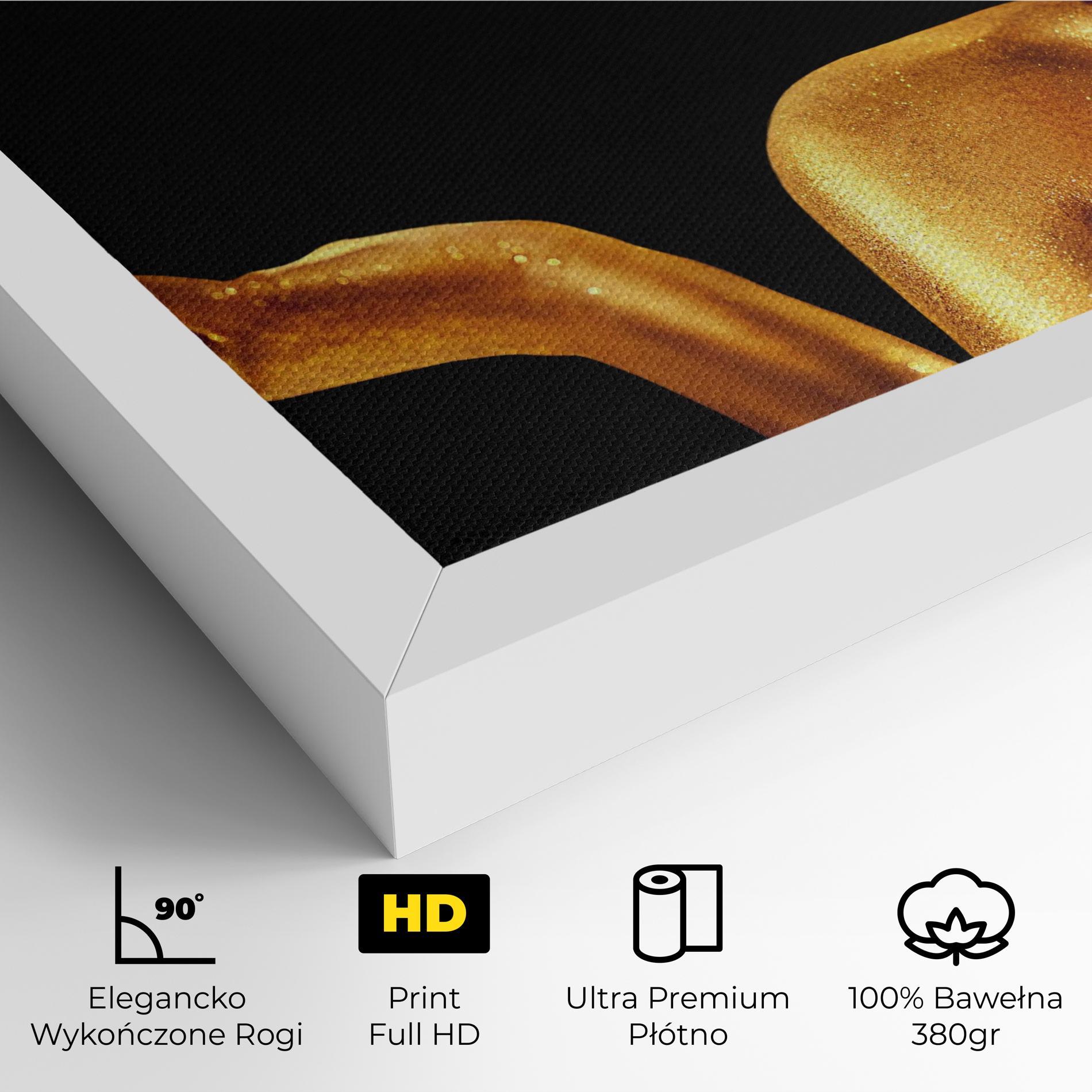 Obraz na Płótnie Golden Glamour mockup 4