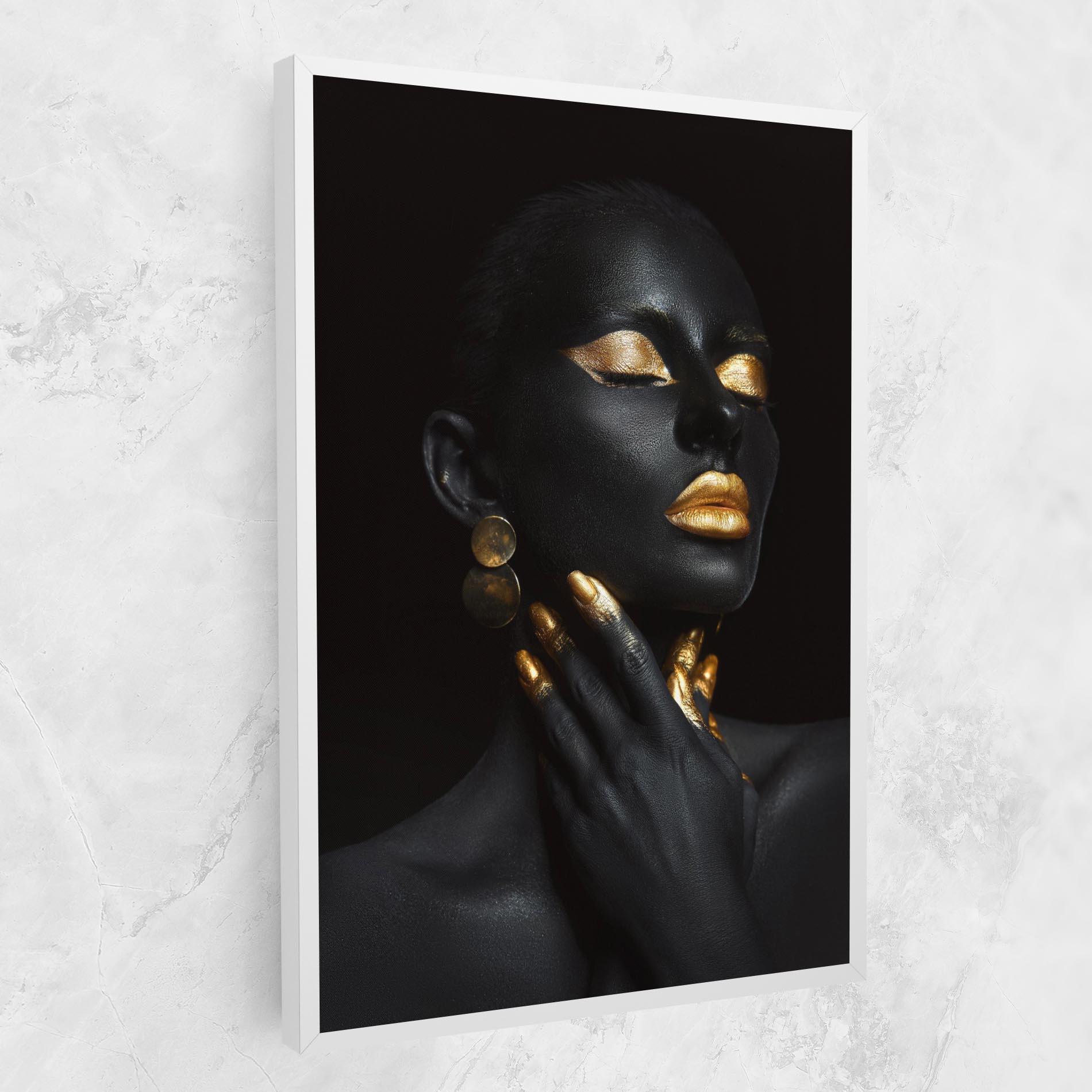 Obraz na Płótnie Eyelids Gold Makeup mockup 1