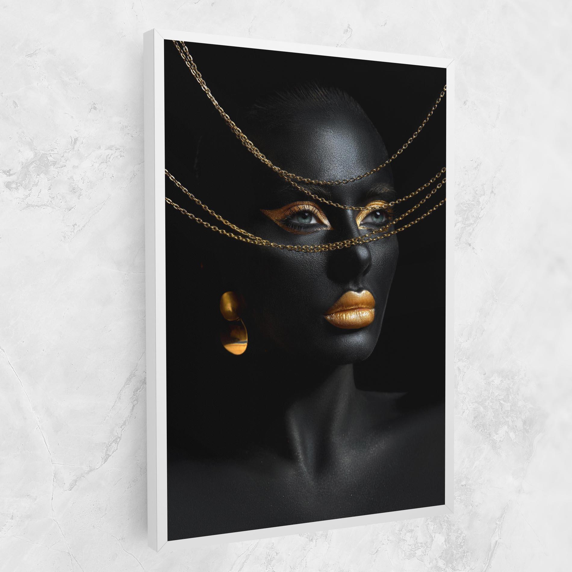 Obraz na Płótnie Gold Chain Woman mockup 1