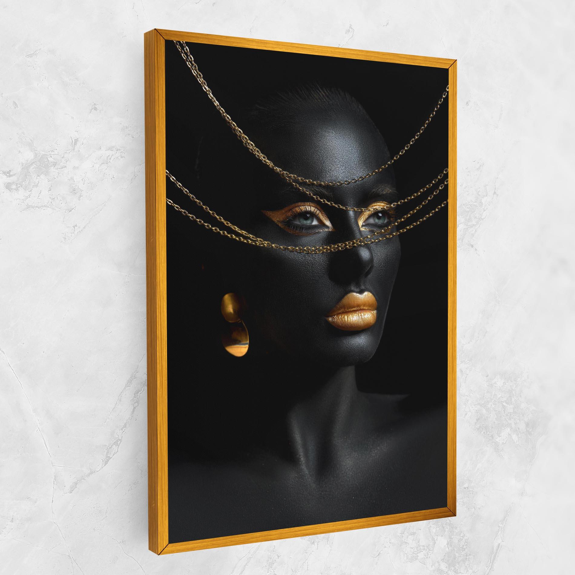 Obraz na Płótnie Gold Chain Woman mockup 1