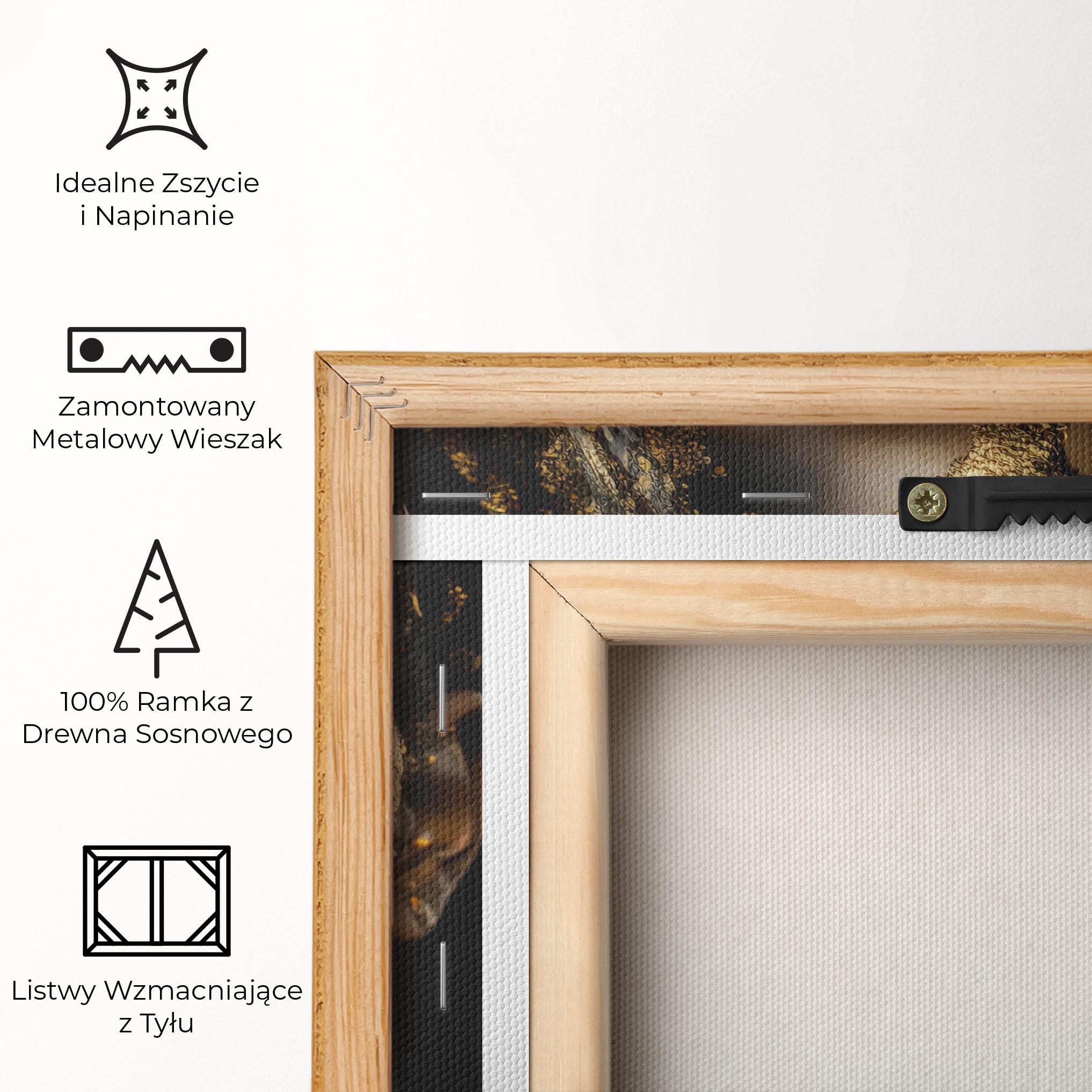 Obraz na Płótnie Attractive Gold Woman mockup 5