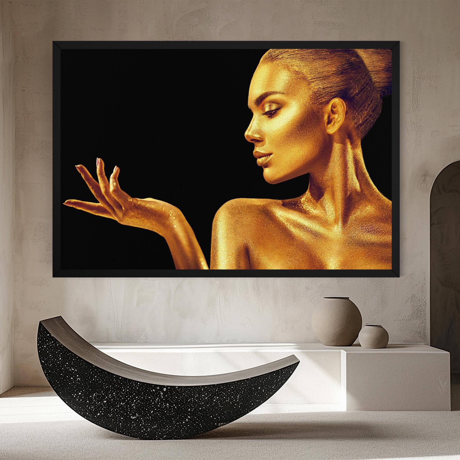 Obraz na Płótnie Golden Glamour mockup 8