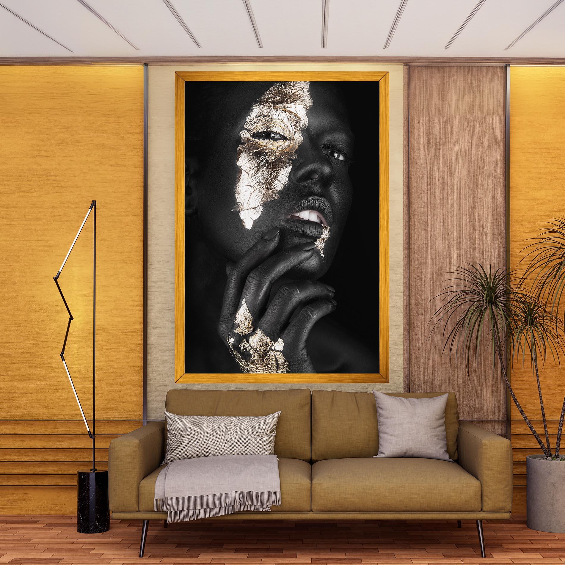 Obraz na Płótnie Golden Posture mockup 9