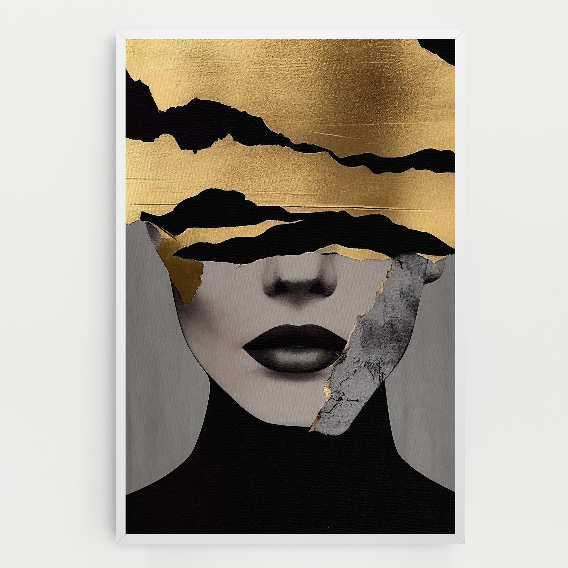 Obraz na Płótnie Modern Golden Paint mockup 0