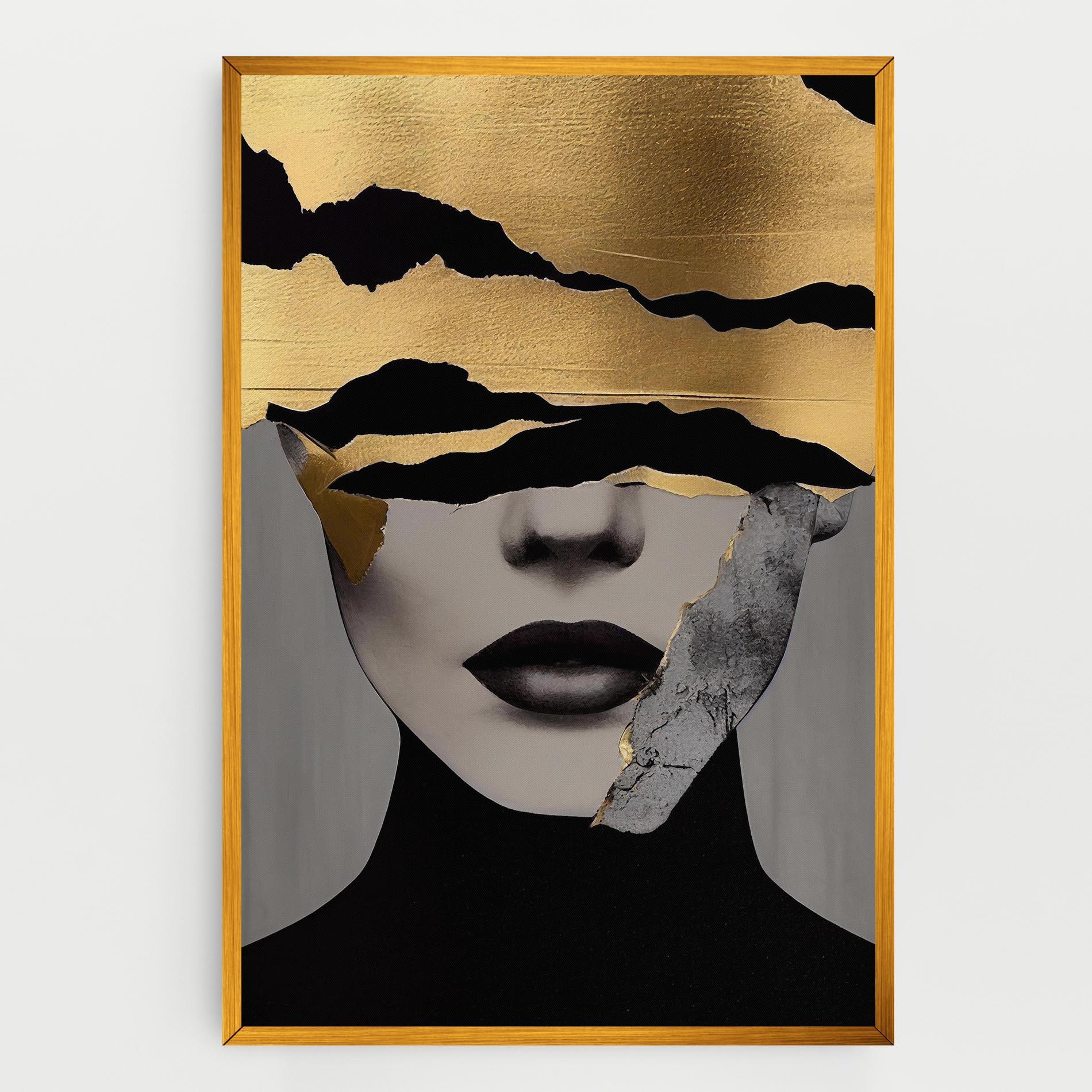 Obraz na Płótnie Modern Golden Paint mockup 0