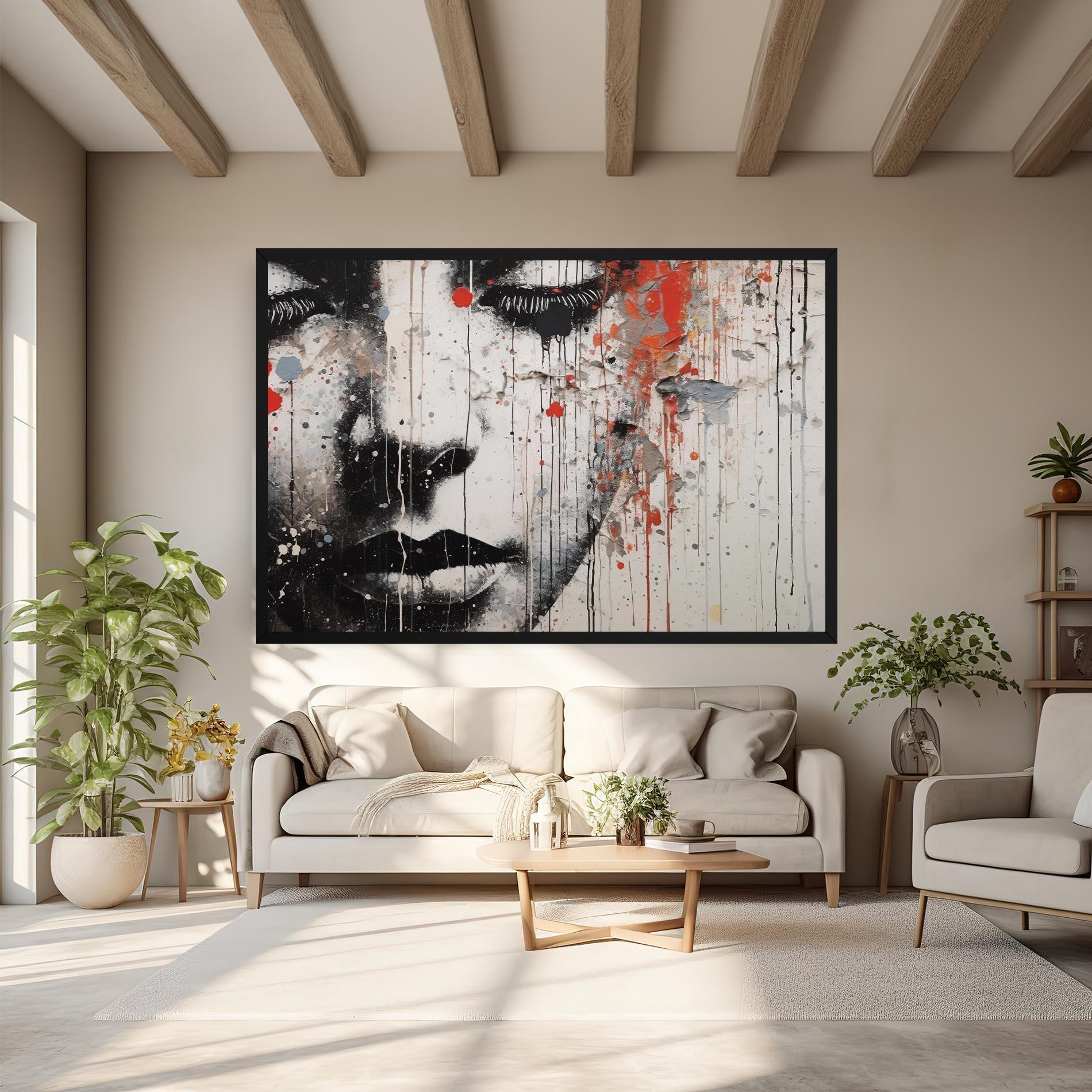 Obraz na Płótnie Ink Street Graffiti mockup 6