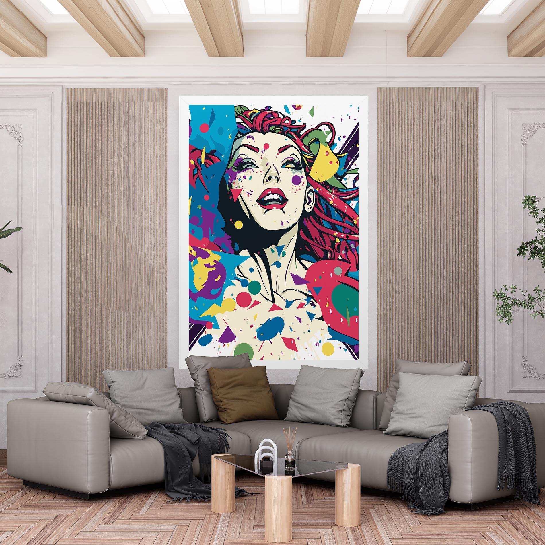 Obraz na Płótnie Fictional Woman mockup 6