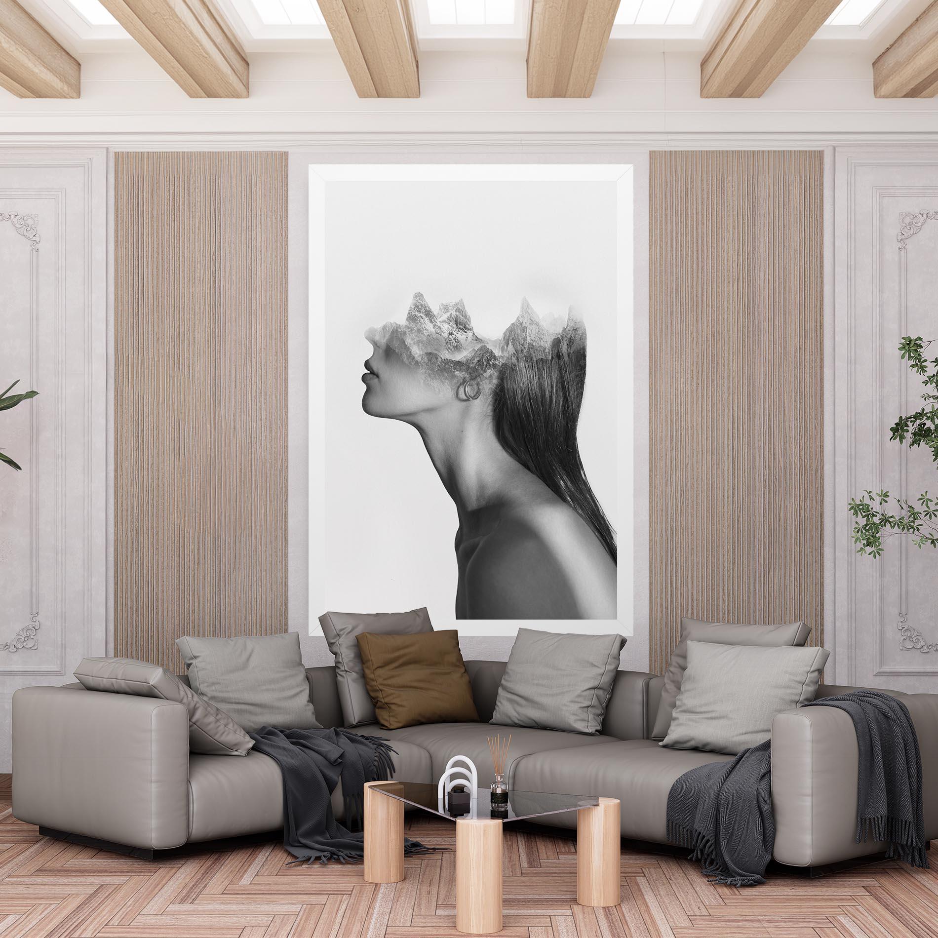 Obraz na Płótnie Woman Mountains View mockup 6