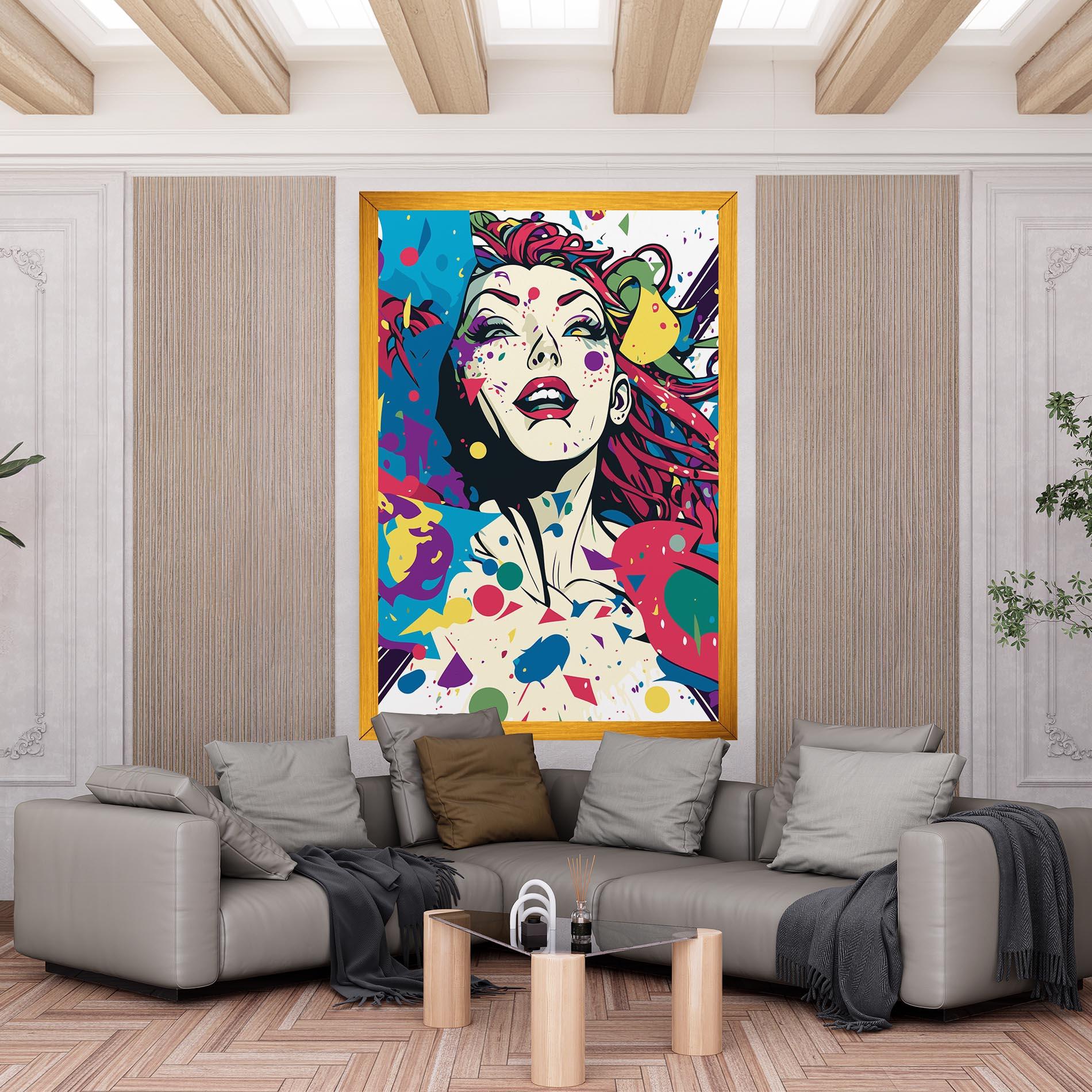 Obraz na Płótnie Fictional Woman mockup 6