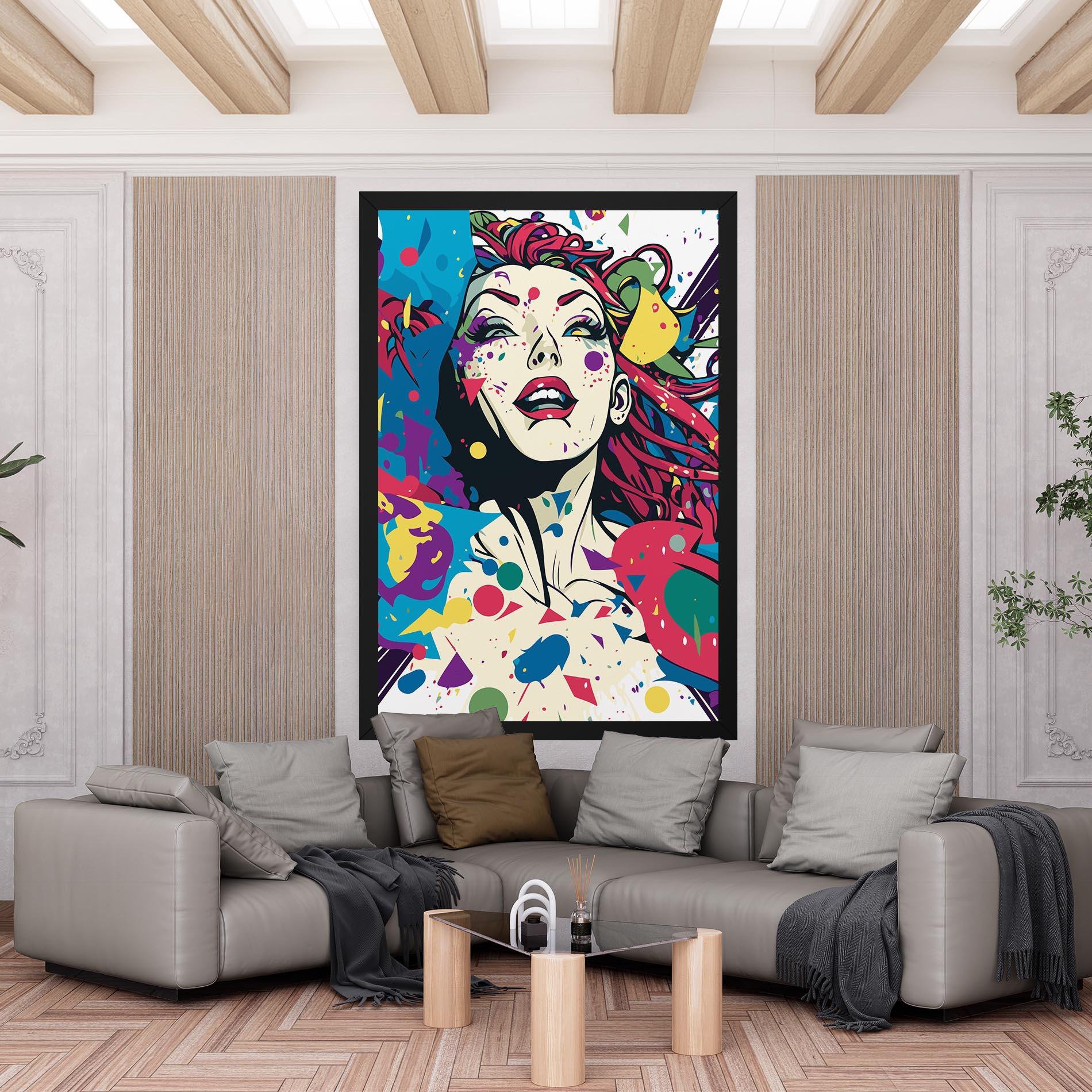 Obraz na Płótnie Fictional Woman mockup 6