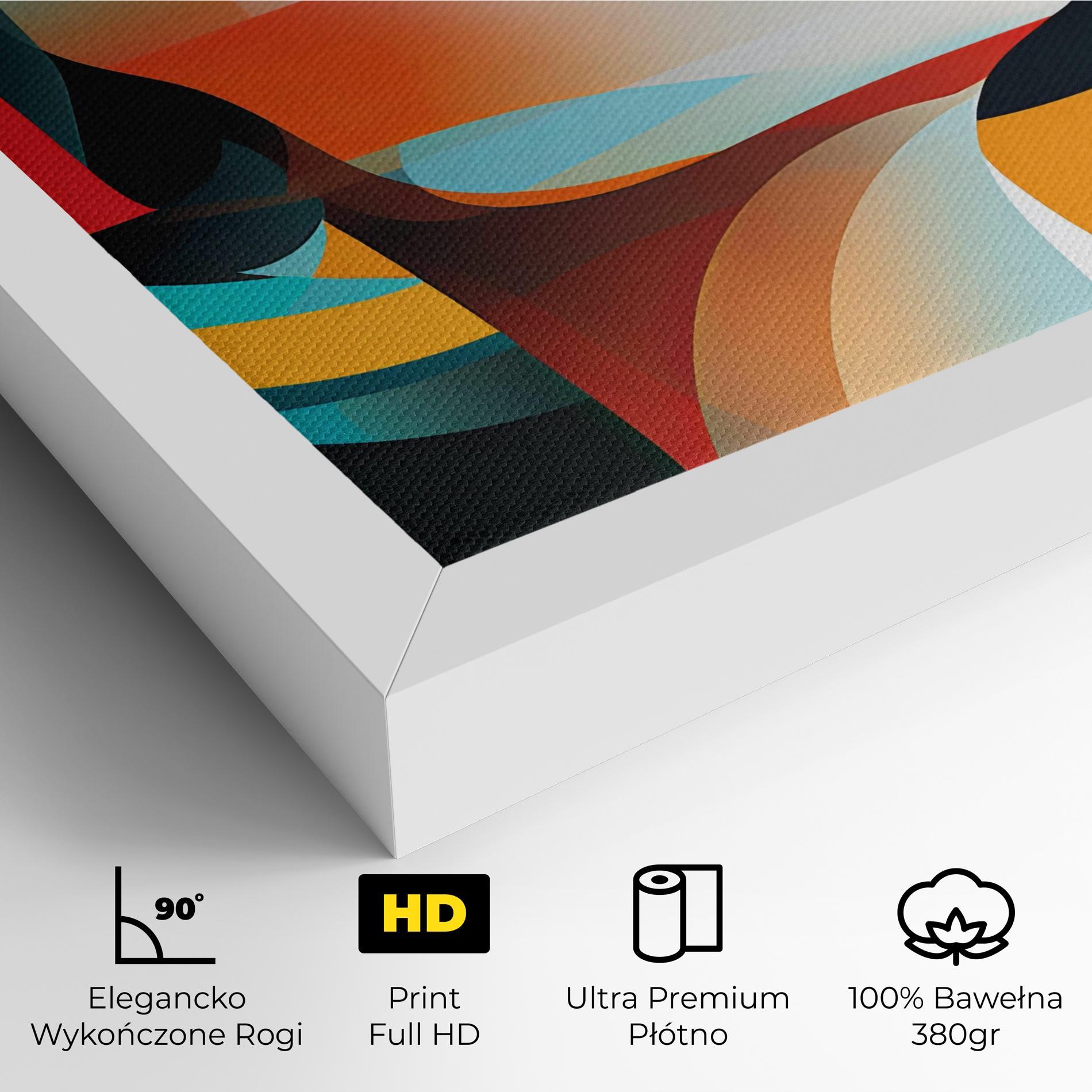 Obraz na Płótnie Blue Abstract Makeup mockup 4