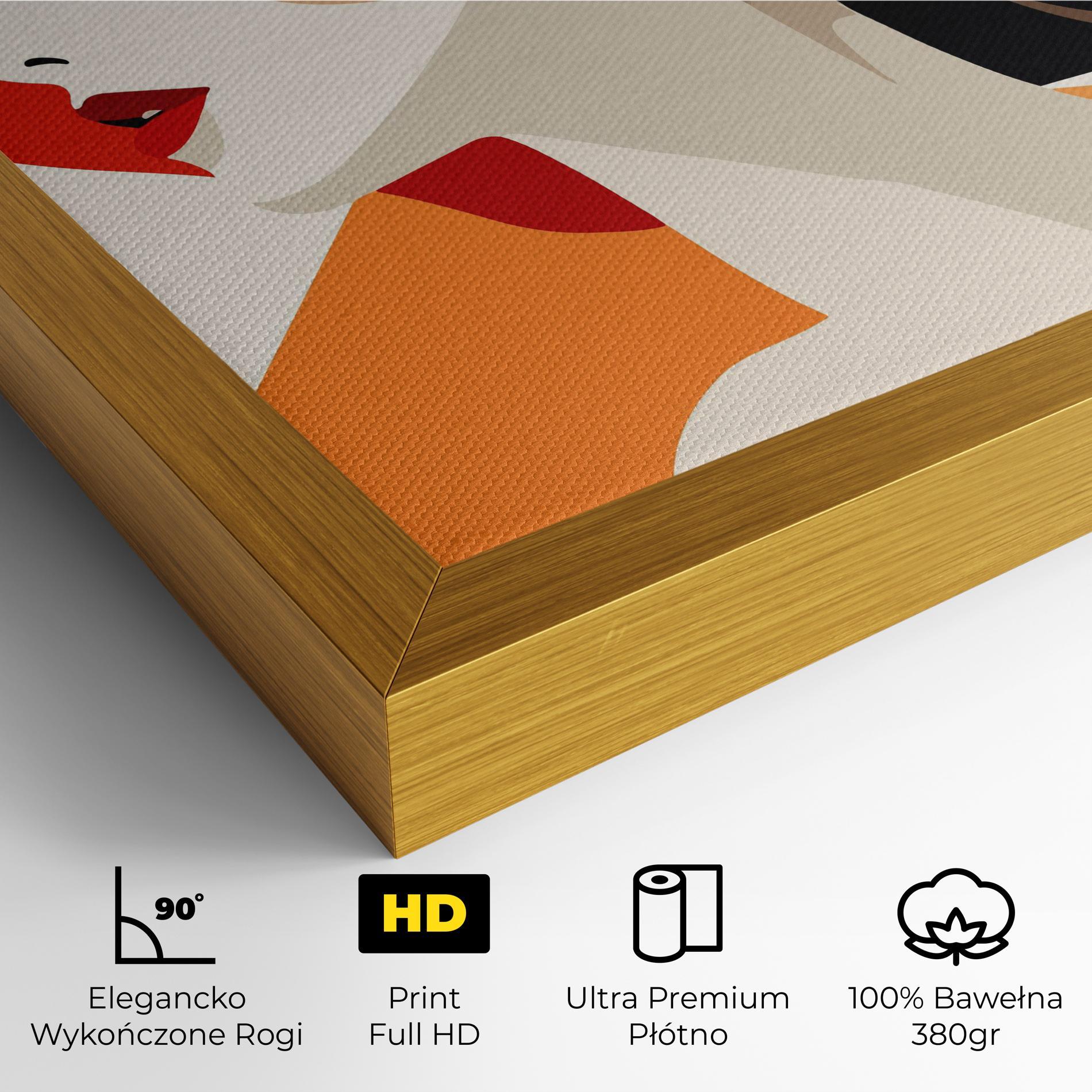 Obraz na Płótnie Abstract Autumn Woman mockup 4