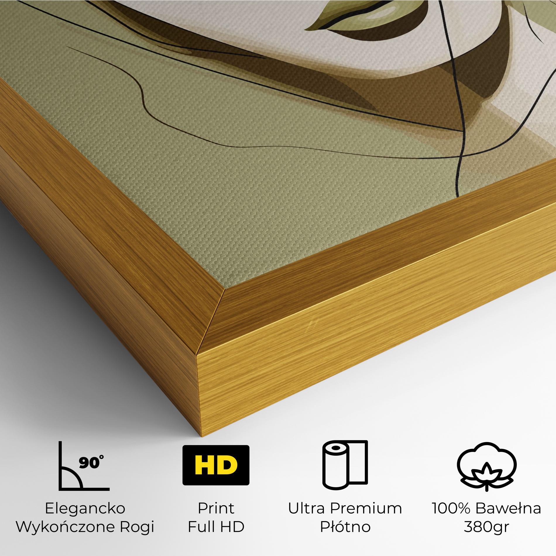 Obraz na Płótnie Cream Womans Face mockup 4