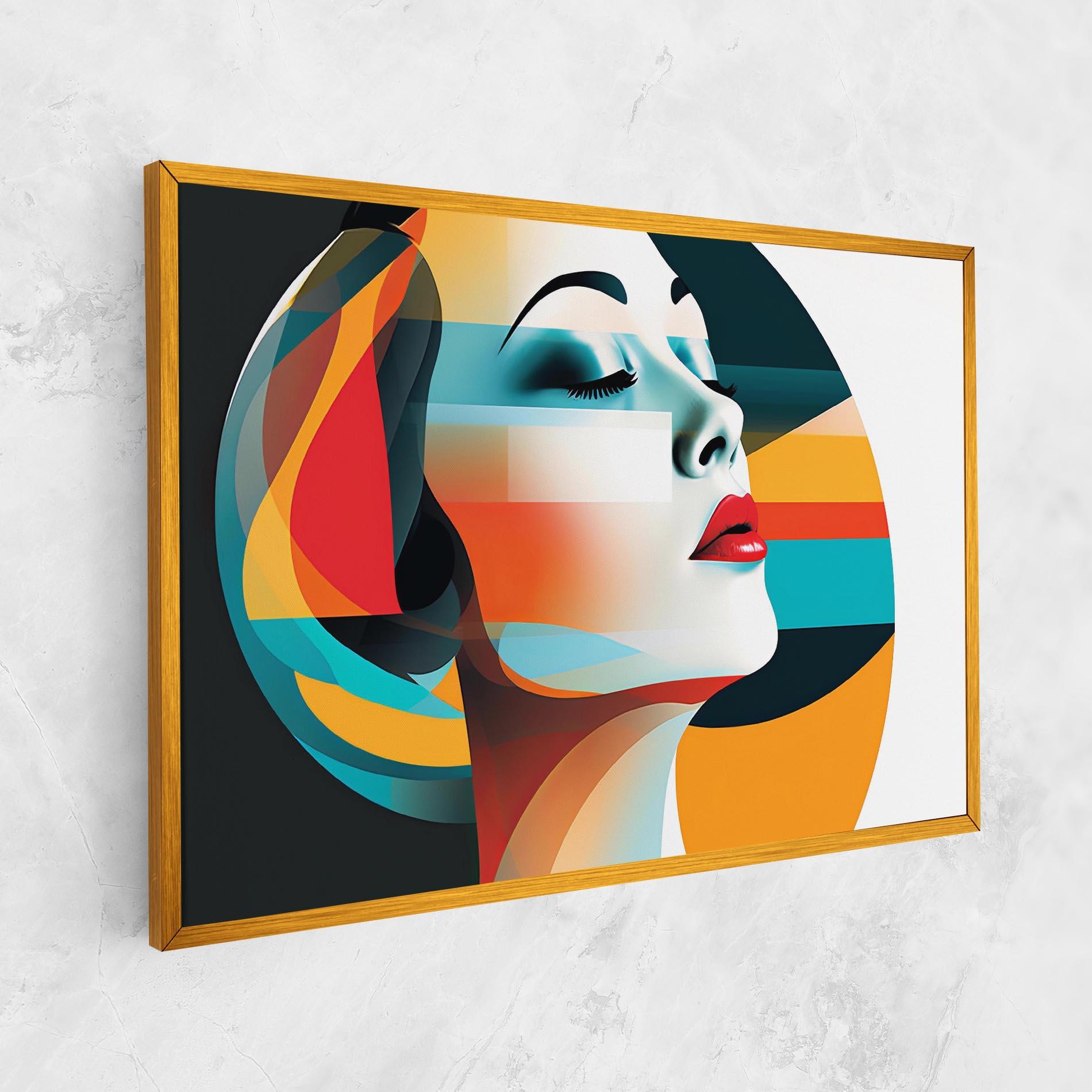 Obraz na Płótnie Blue Abstract Makeup mockup 1