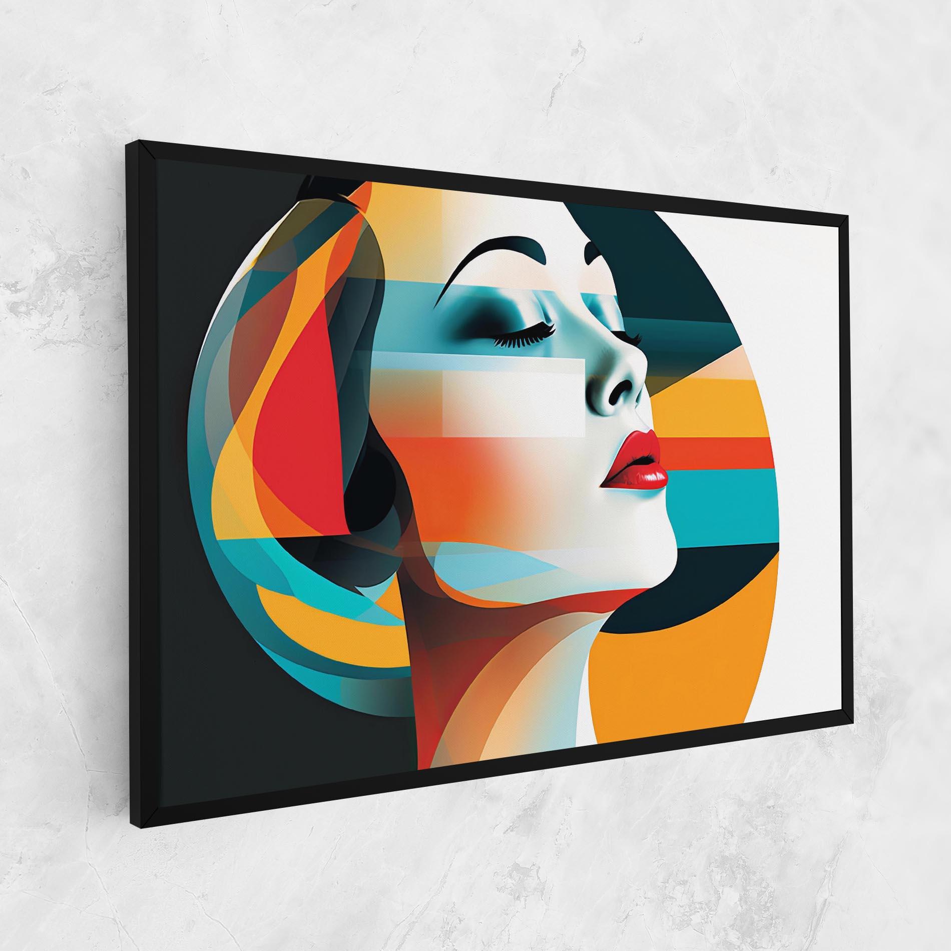 Obraz na Płótnie Blue Abstract Makeup mockup 1