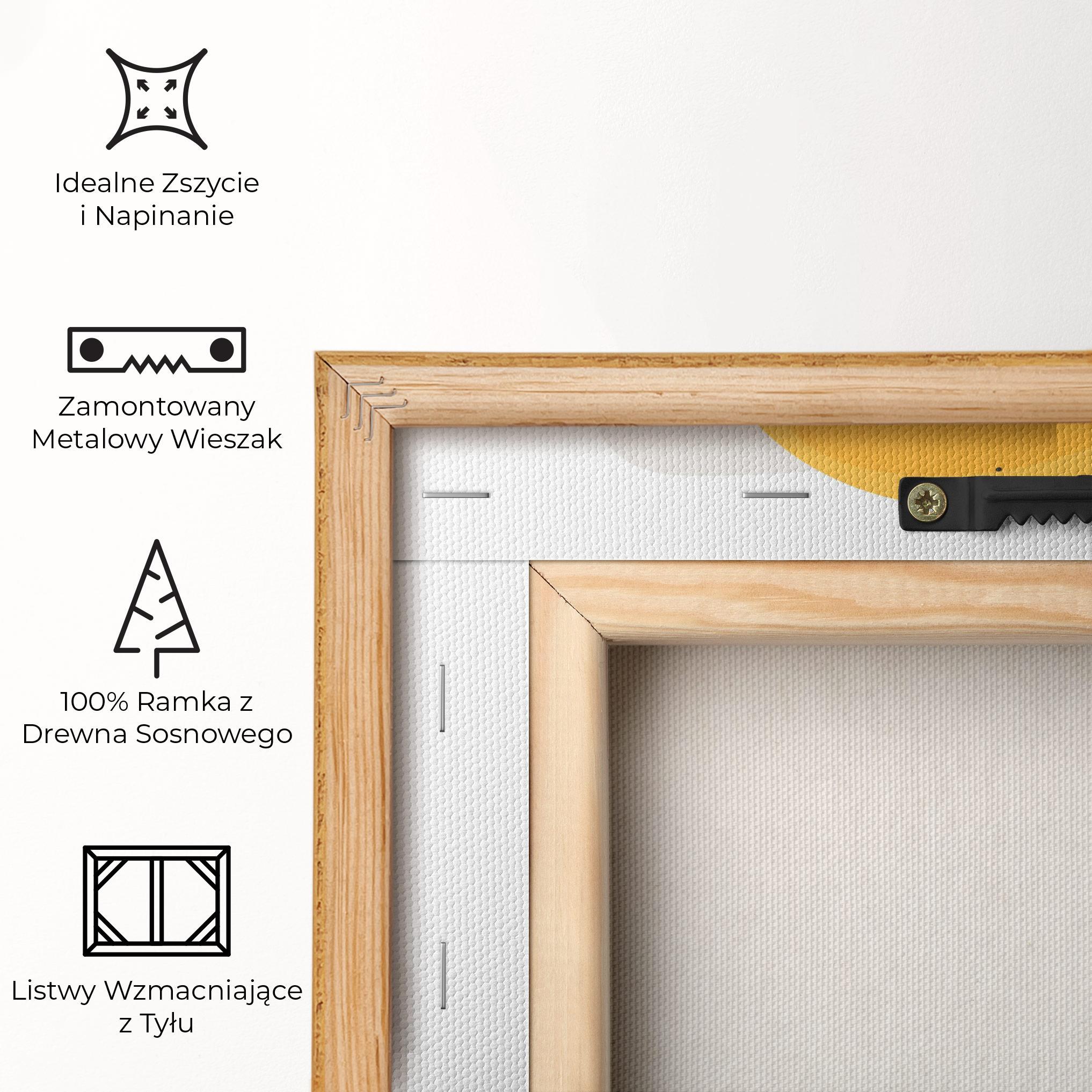 Obraz na Płótnie Abstract Blonde Face mockup 5