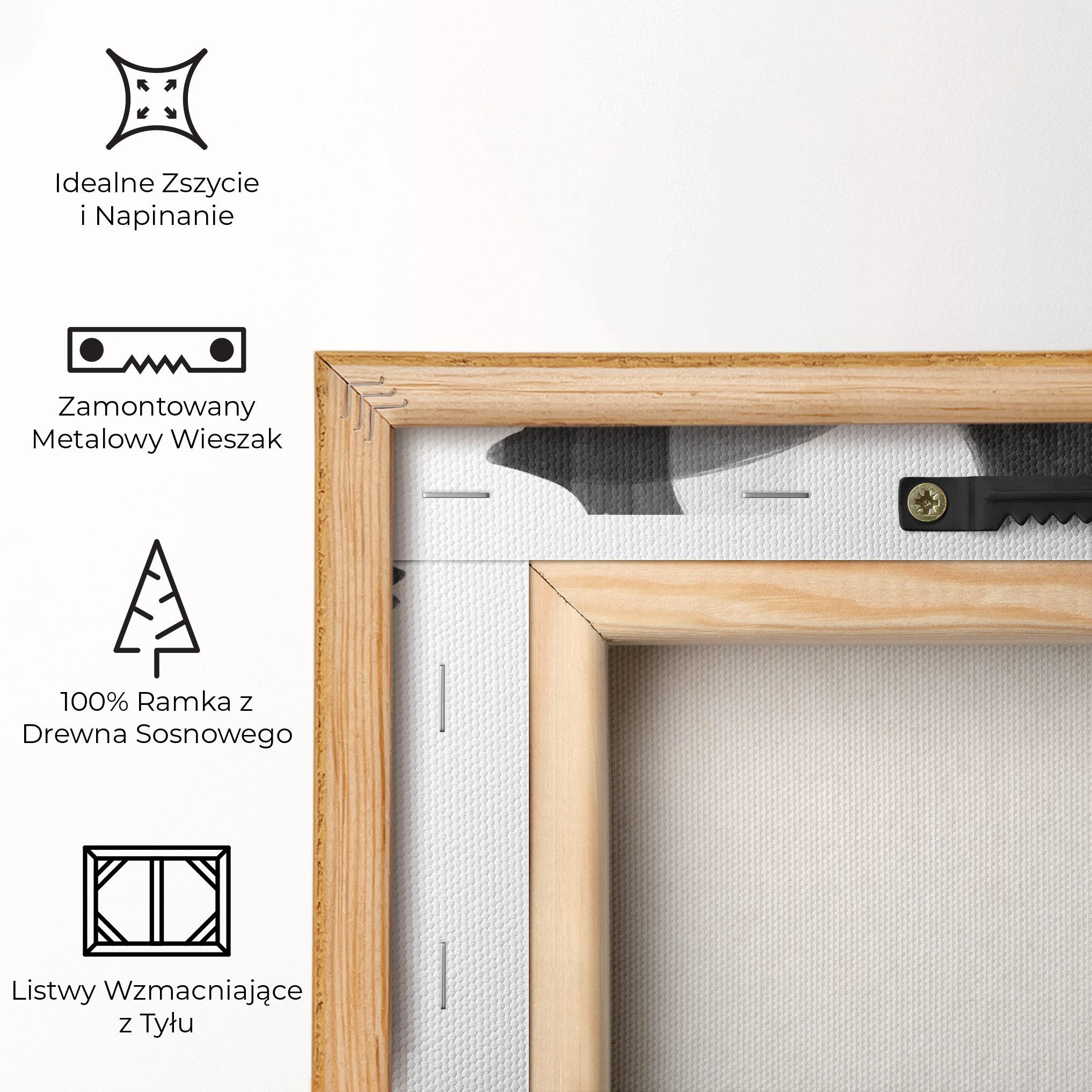 Obraz na Płótnie Abstract Grey Couple mockup 5